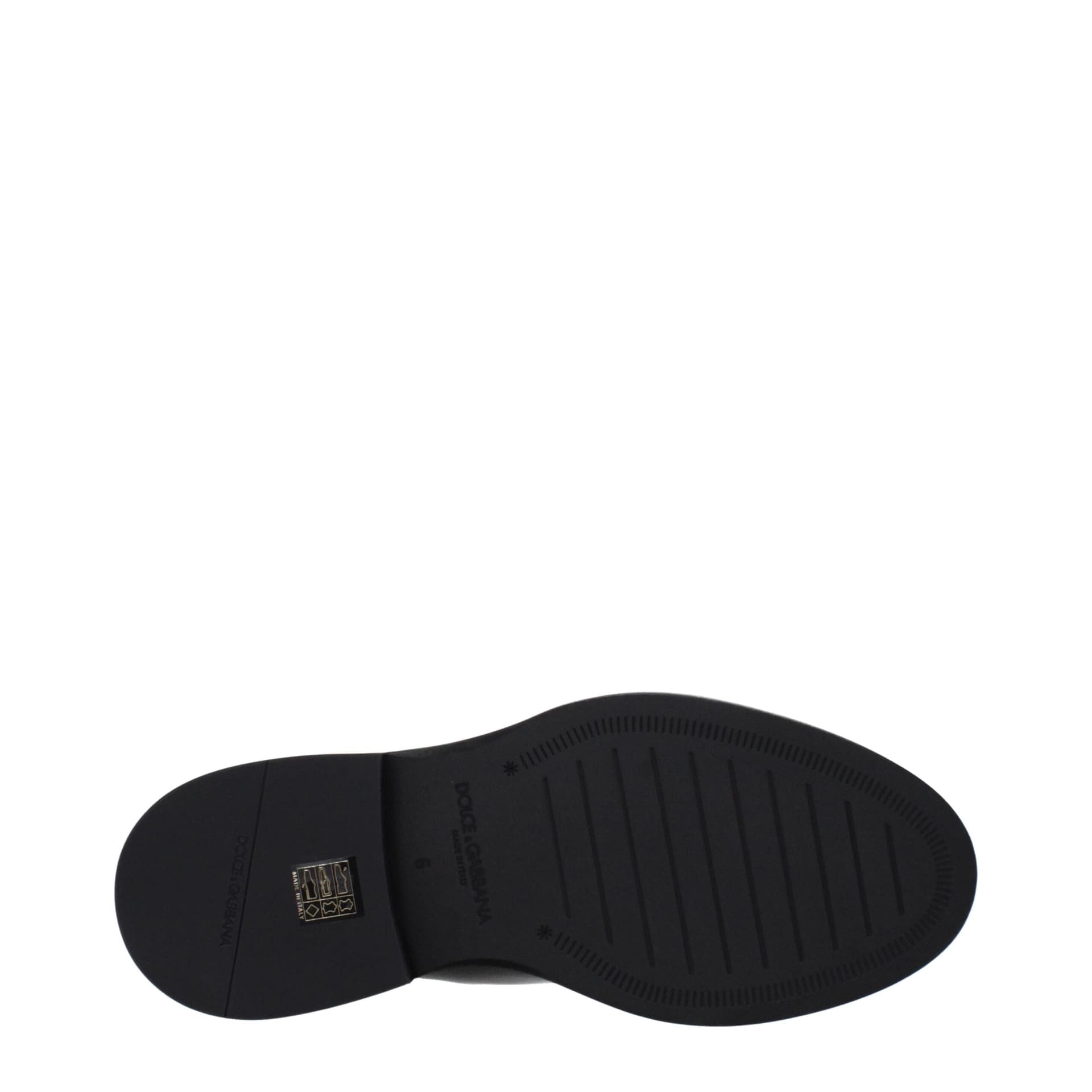 Dolce & Gabbana Black Leather Ankle Boots - 5