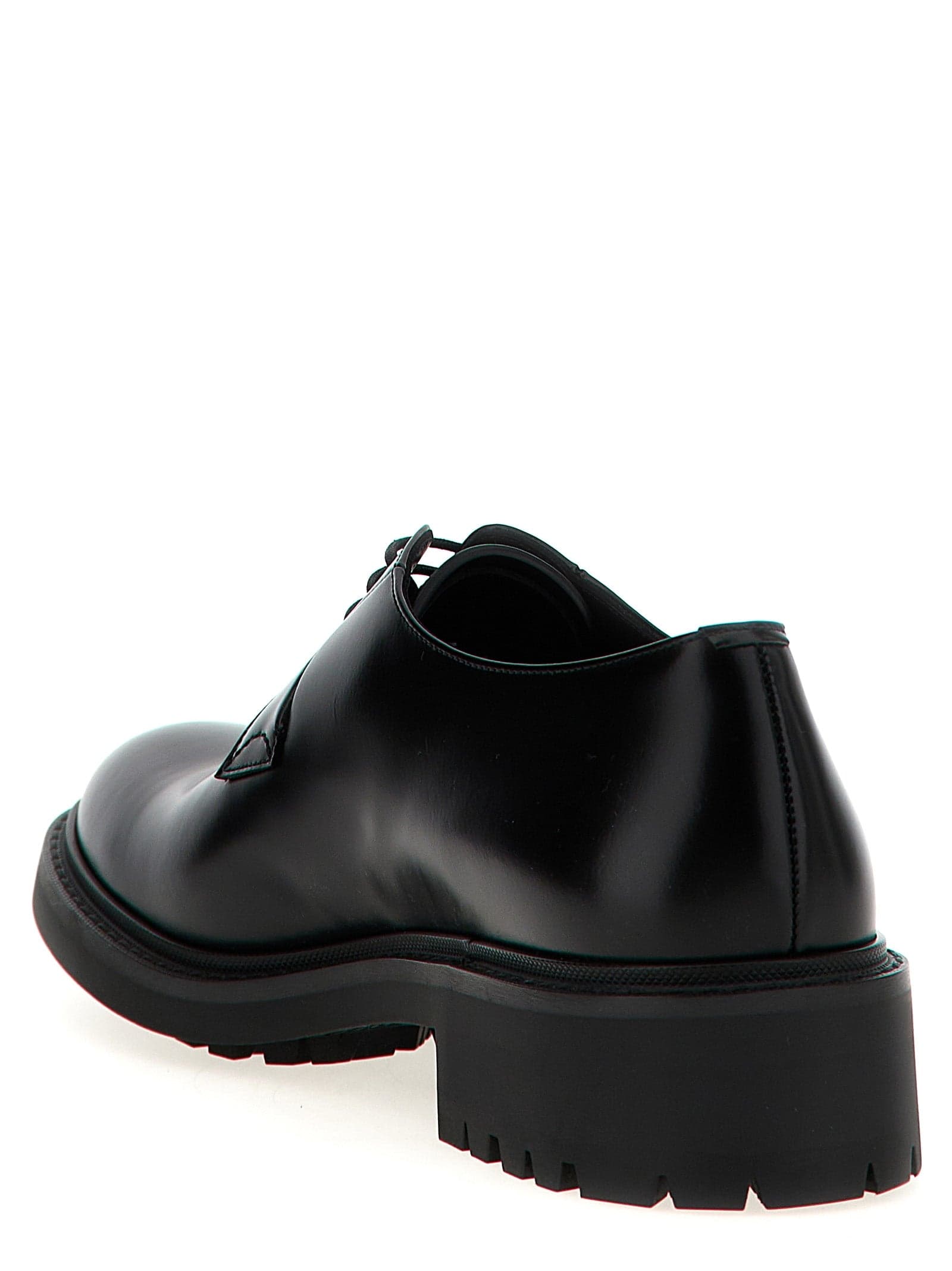 Saint Laurent Black Lamb Leather Oxfords And Derbies - 3