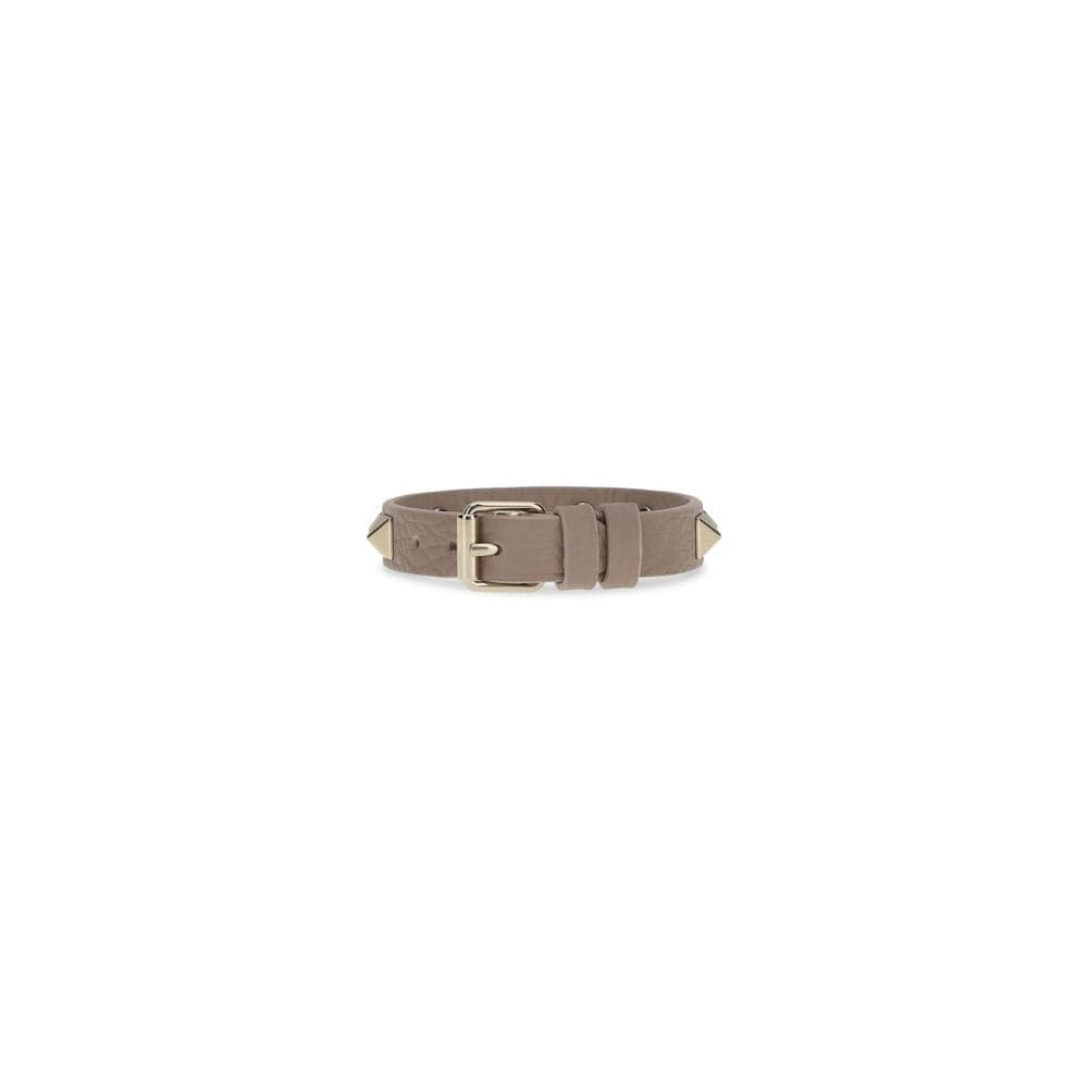 Valentino Garavani Gray Calf Leather Bos Taurus Bracelet - 2