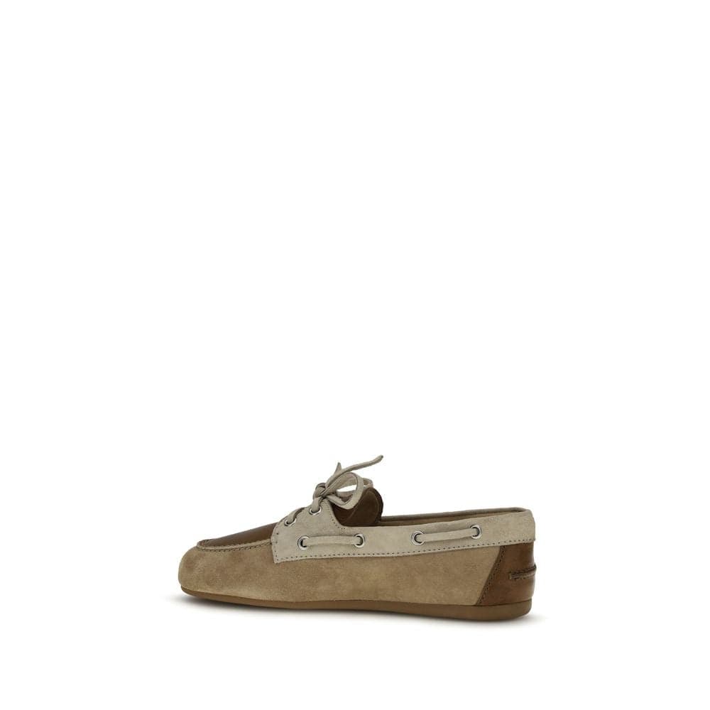 Miu Miu Multicolor Calf Leather Bos Taurus Slip-On Loafers - 3