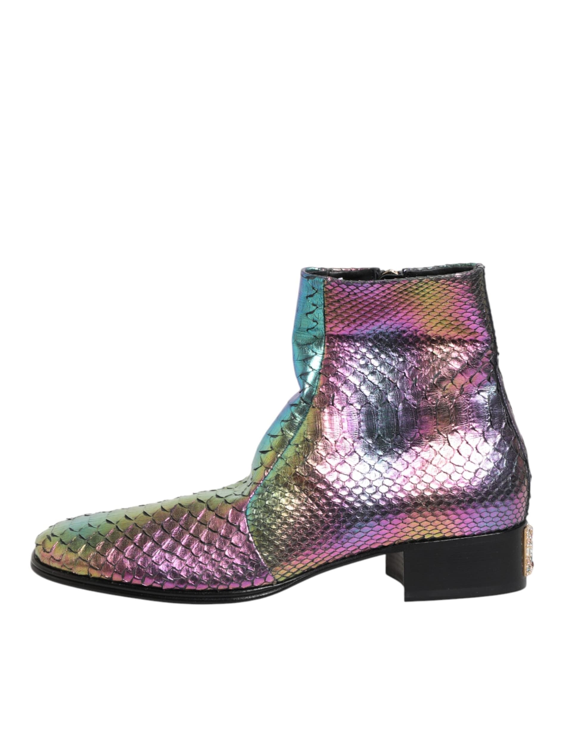 Dolce & Gabbana Multicolor Chelsea Short Ankle Boots Shoes - 5