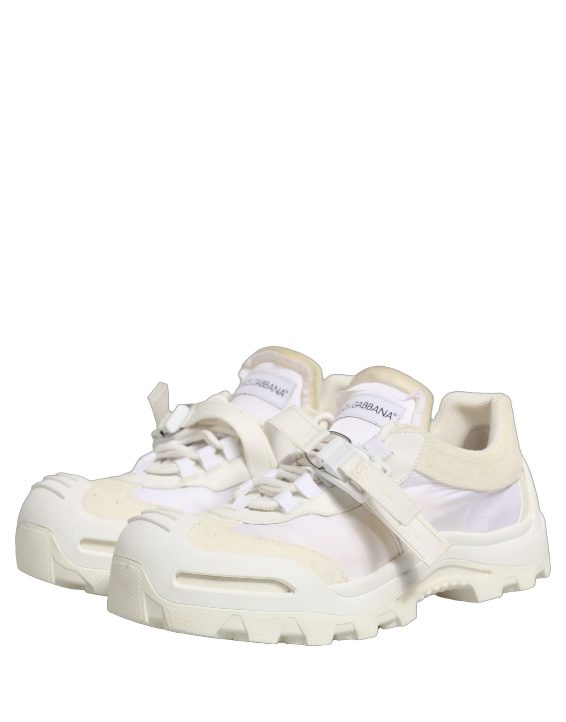 Dolce & Gabbana White Airmaster Panelled Low Top Men Sneakers Shoes - 3