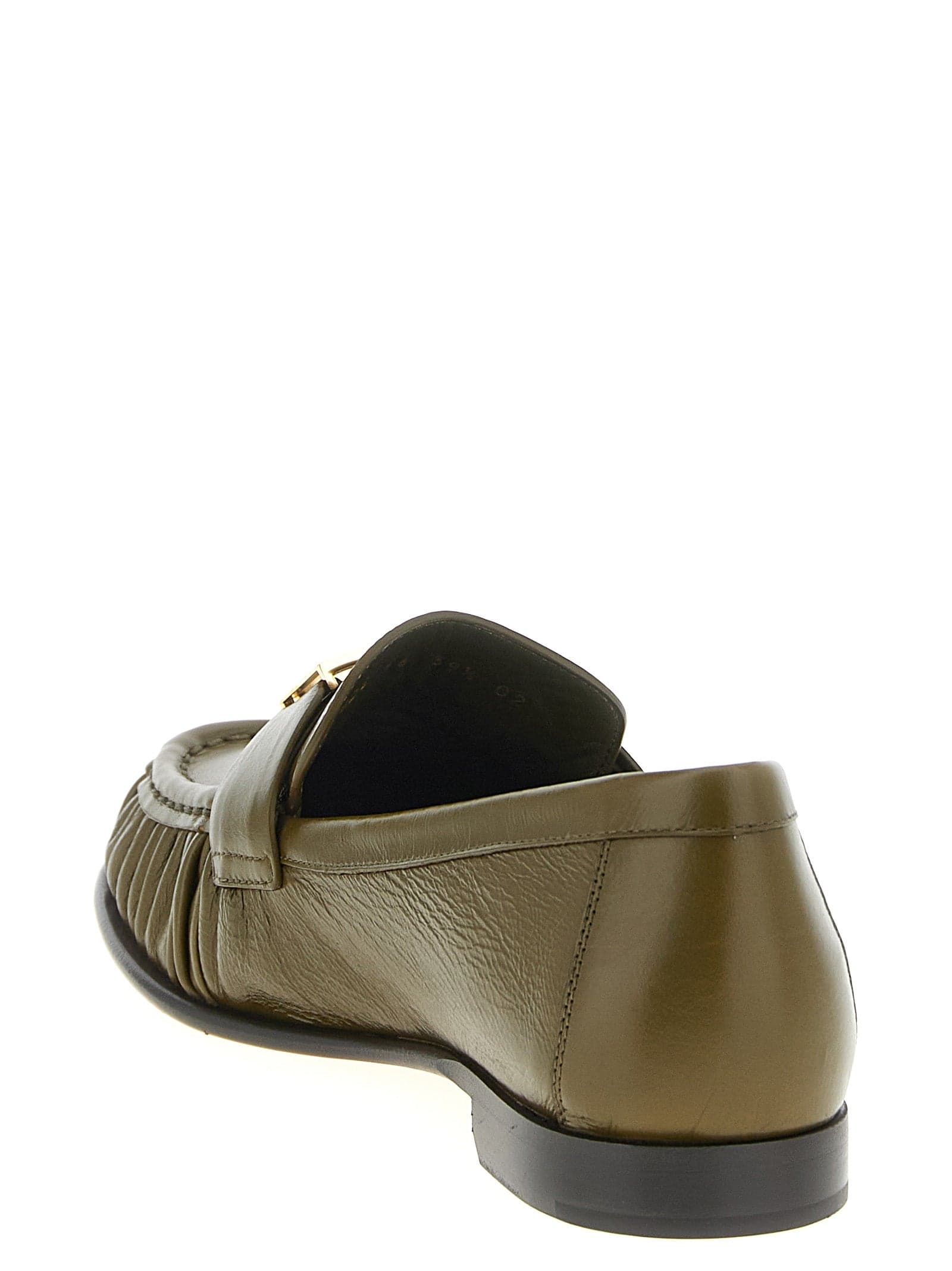Fendi Bicolor Lamb Leather Slip-On Loafers - 3