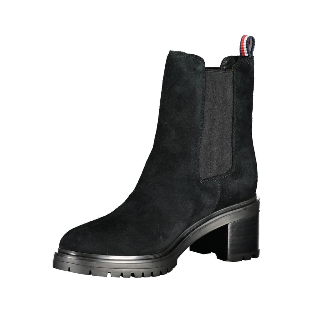 Tommy Hilfiger Black Leather Women Boot - 3