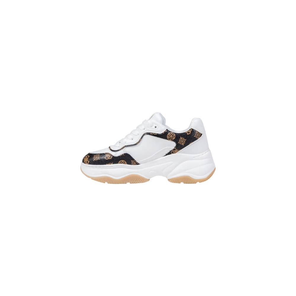 Guess White Polyethylene Chunky Sneakers - 3