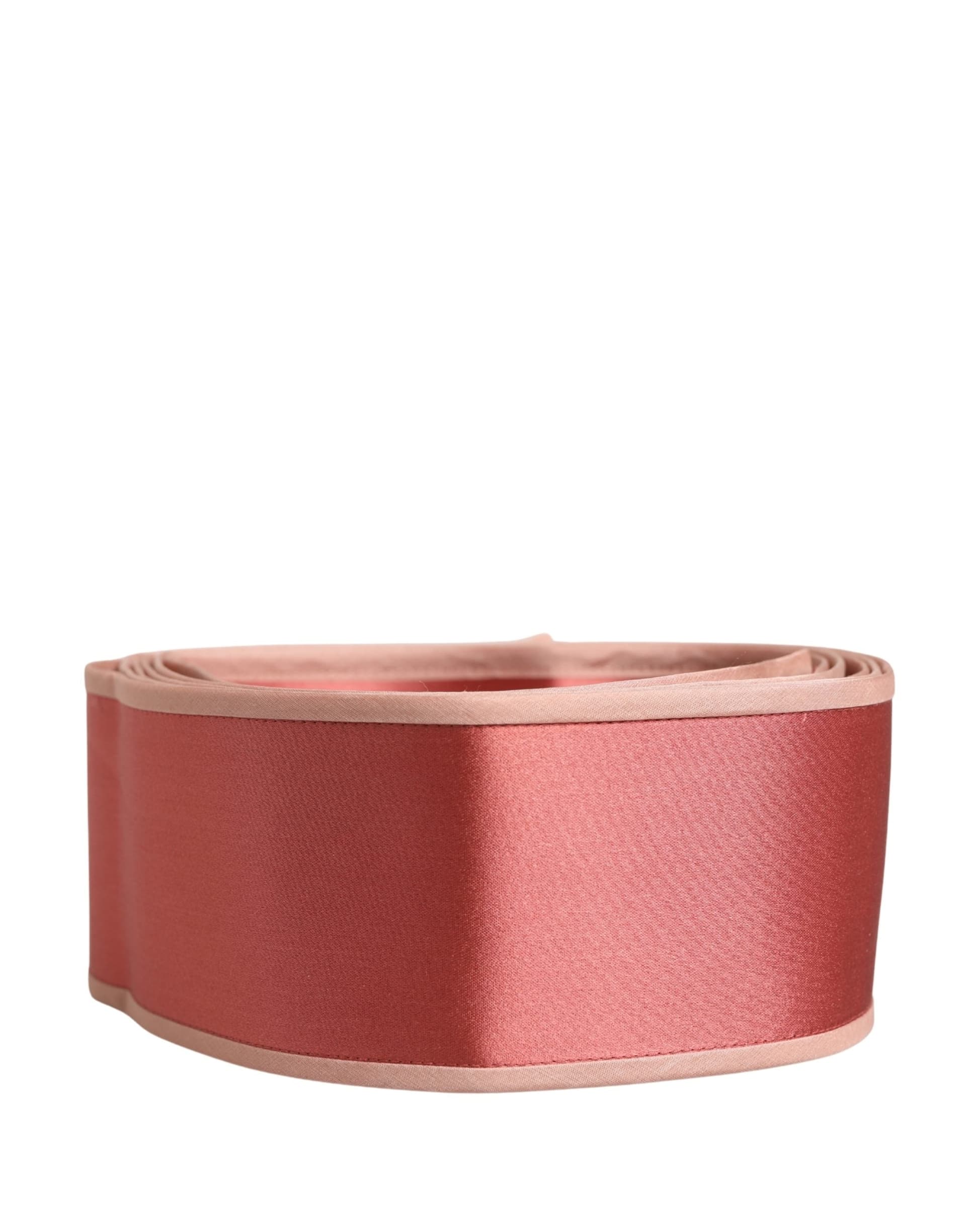 Dolce & Gabbana Pink Silk Satin Waist Women Cintura Belt - 2