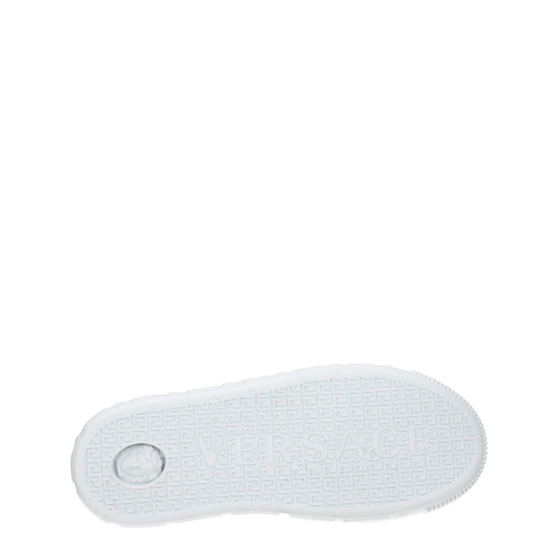 Versace White Leather Low Top Sneakers - 5