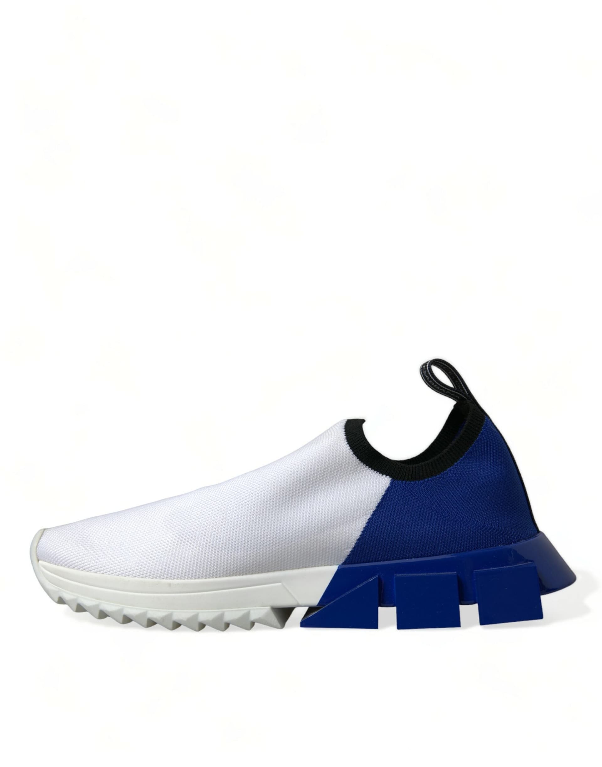 Dolce & Gabbana White Blue Sorrento Low Top Men Casual Sneakers Shoes - 4