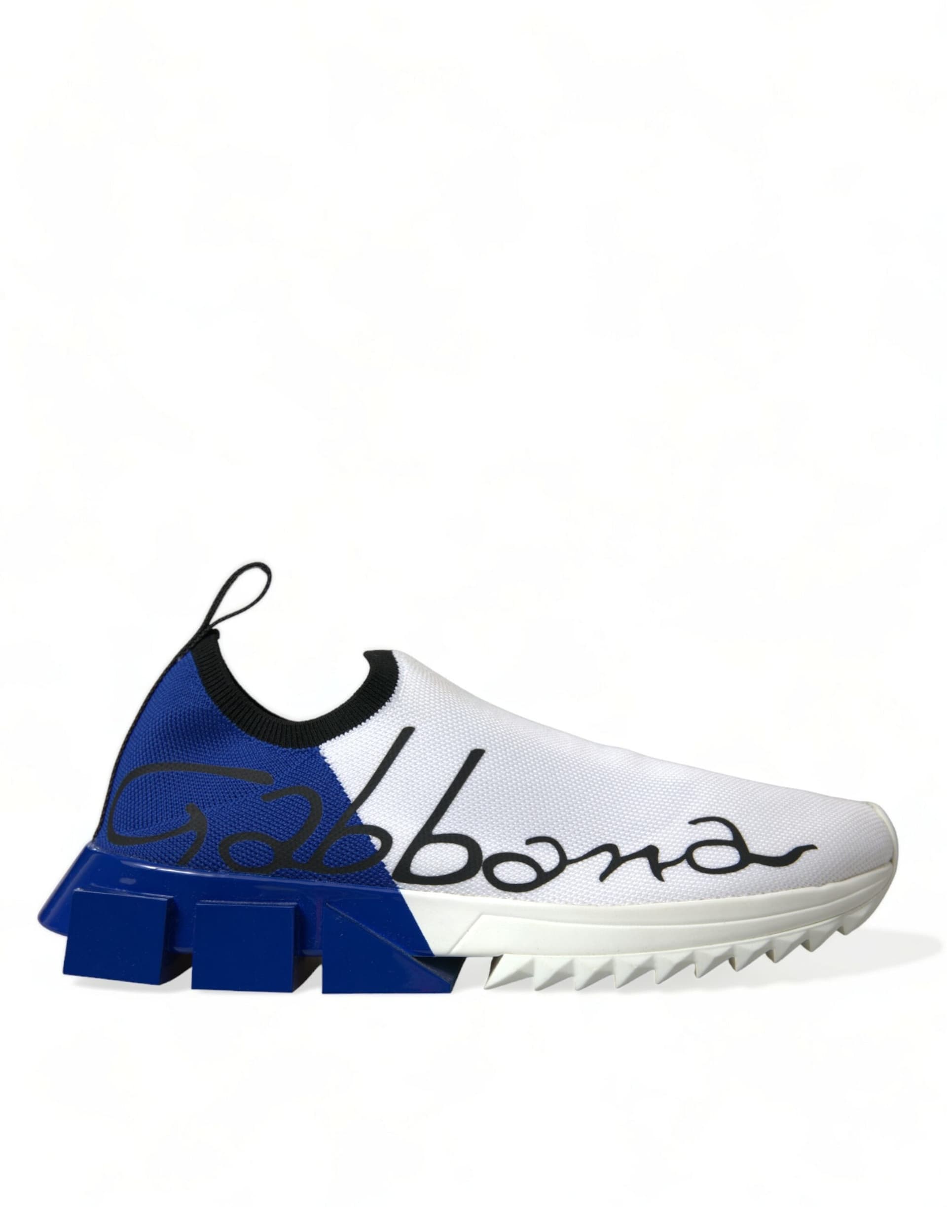 Dolce & Gabbana White Blue Sorrento Low Top Men Casual Sneakers Shoes - 5