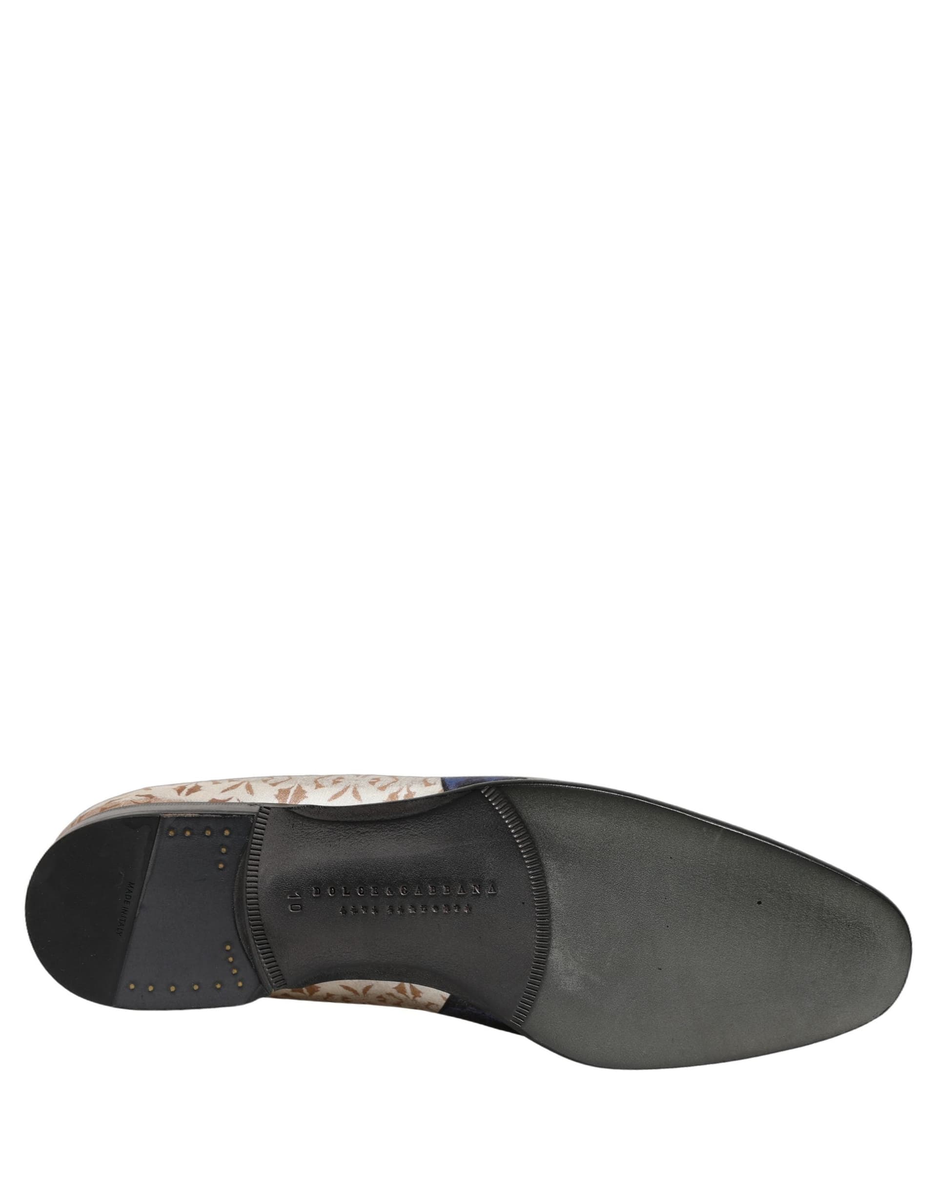 Dolce & Gabbana Multicolor Fruit Print Velvet Loafers Shoes - 8
