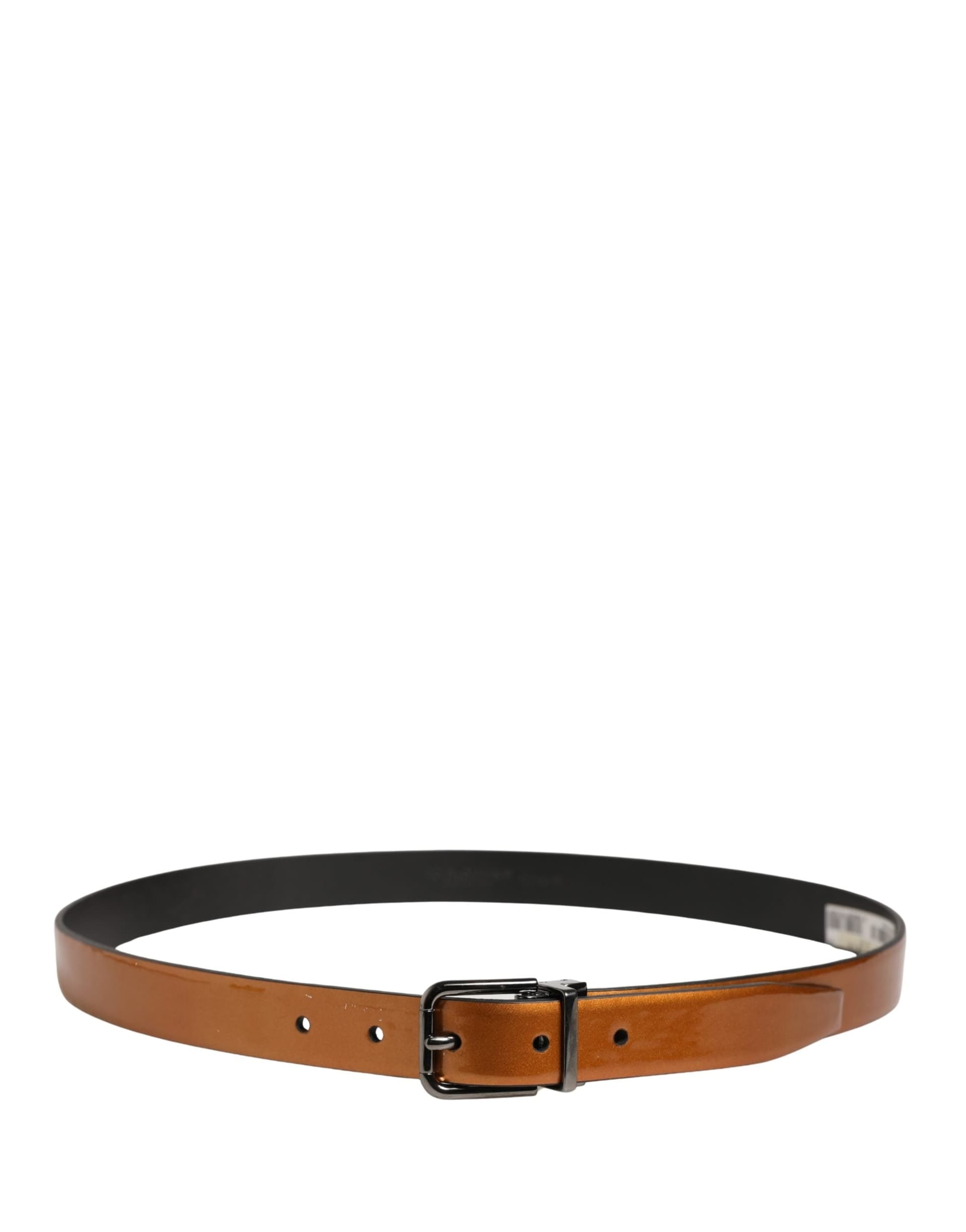 Dolce & Gabbana Men Brown Classic Leather Metal Buckle Belt - 3