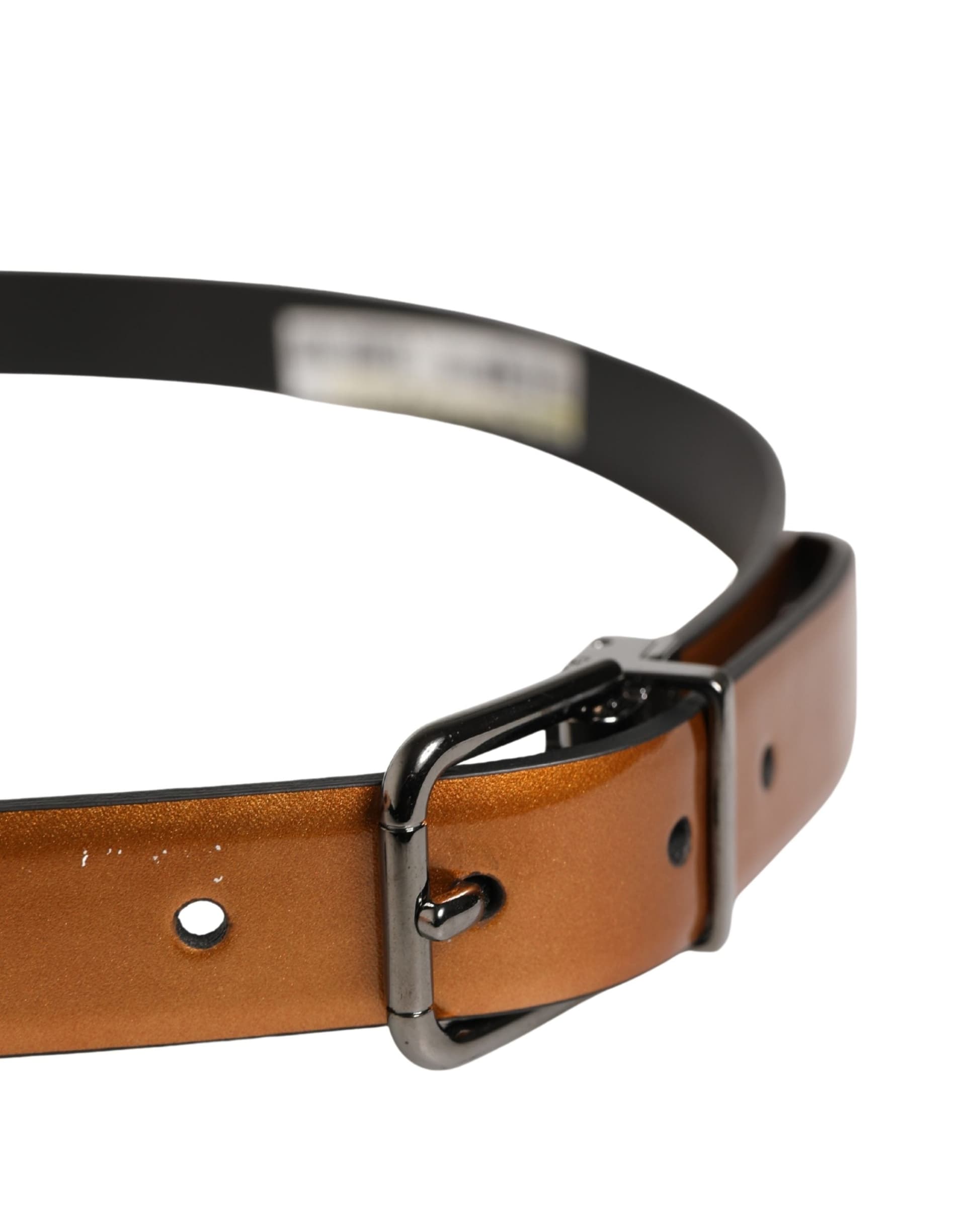 Dolce & Gabbana Men Brown Classic Leather Metal Buckle Belt - 4