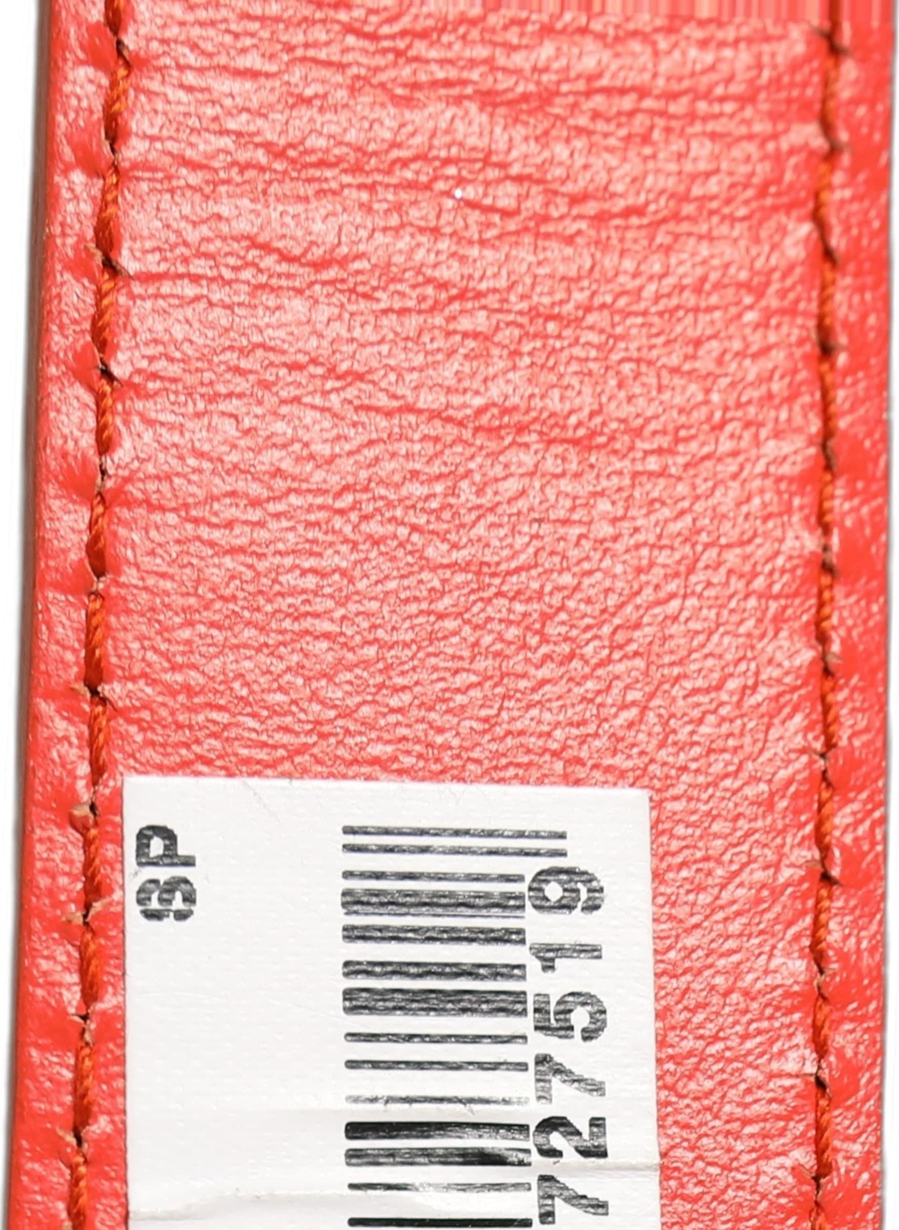Dolce & Gabbana Red Leather Silver Metal Buckle Cintura Belt - 3