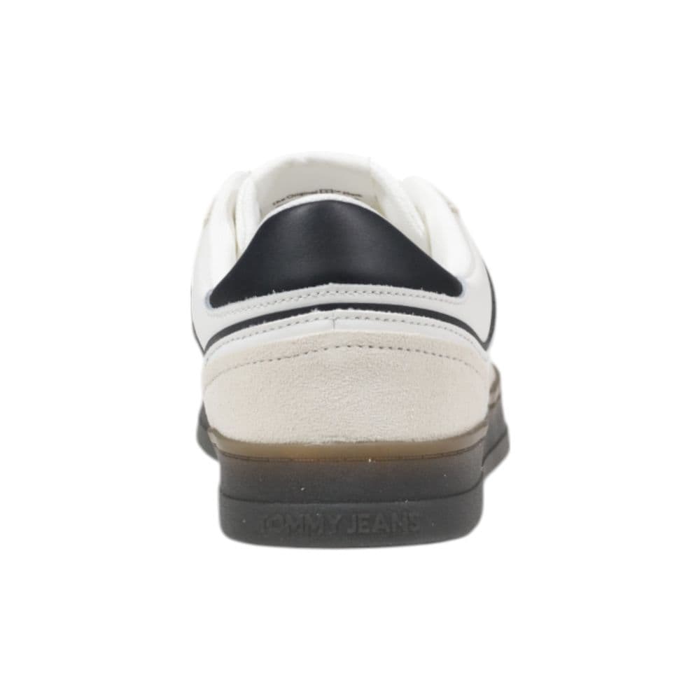 Tommy Hilfiger Jeans Black Leather Low Top Sneakers - 4