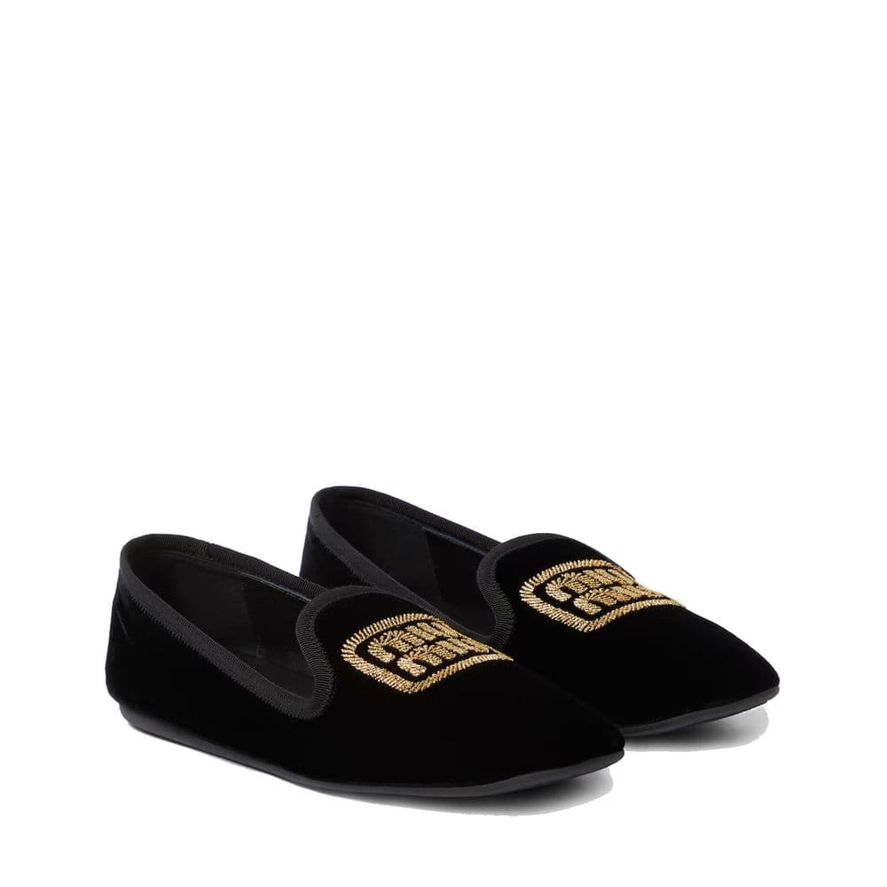Miu Miu Black Fabric Flats - 2
