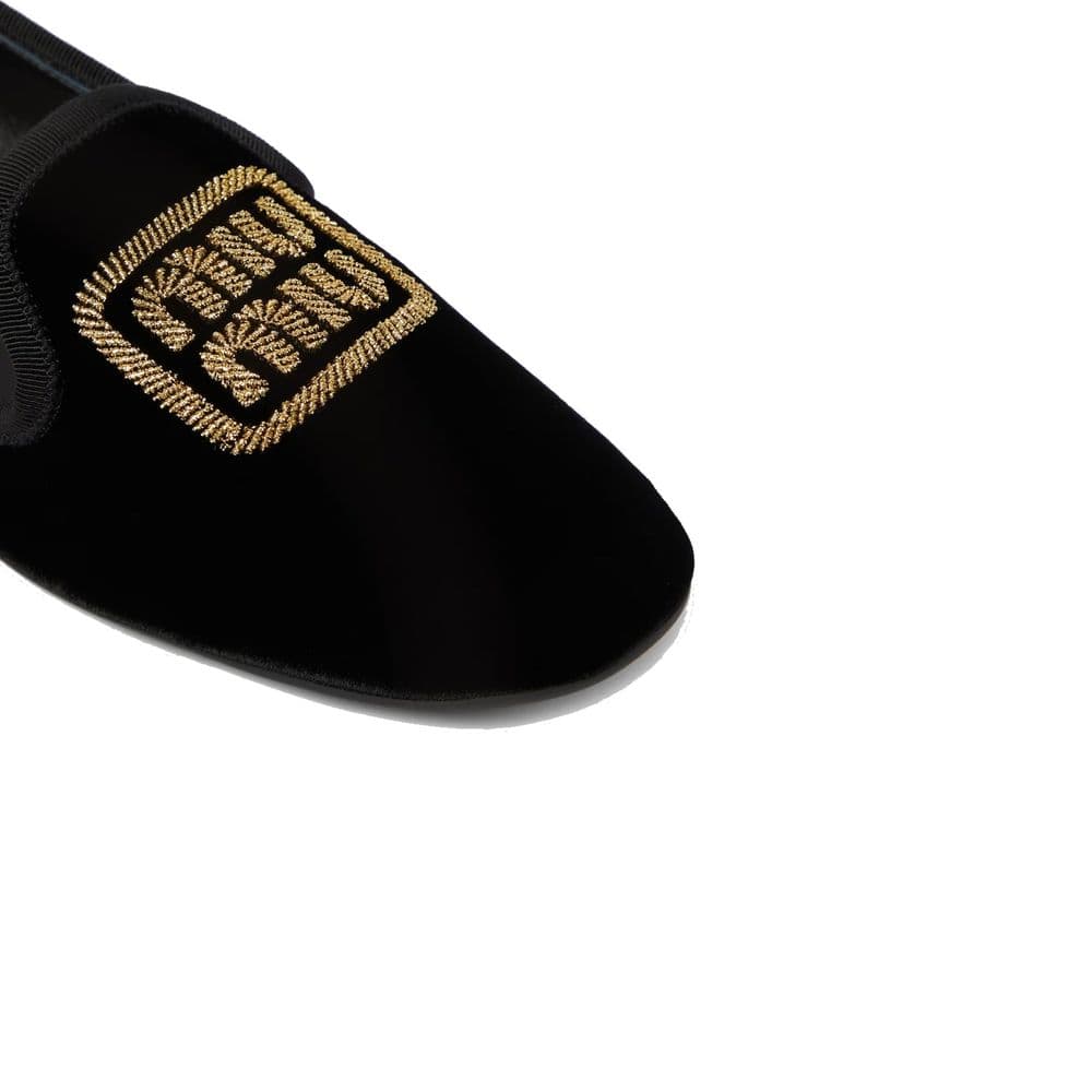Miu Miu Black Fabric Flats - 4
