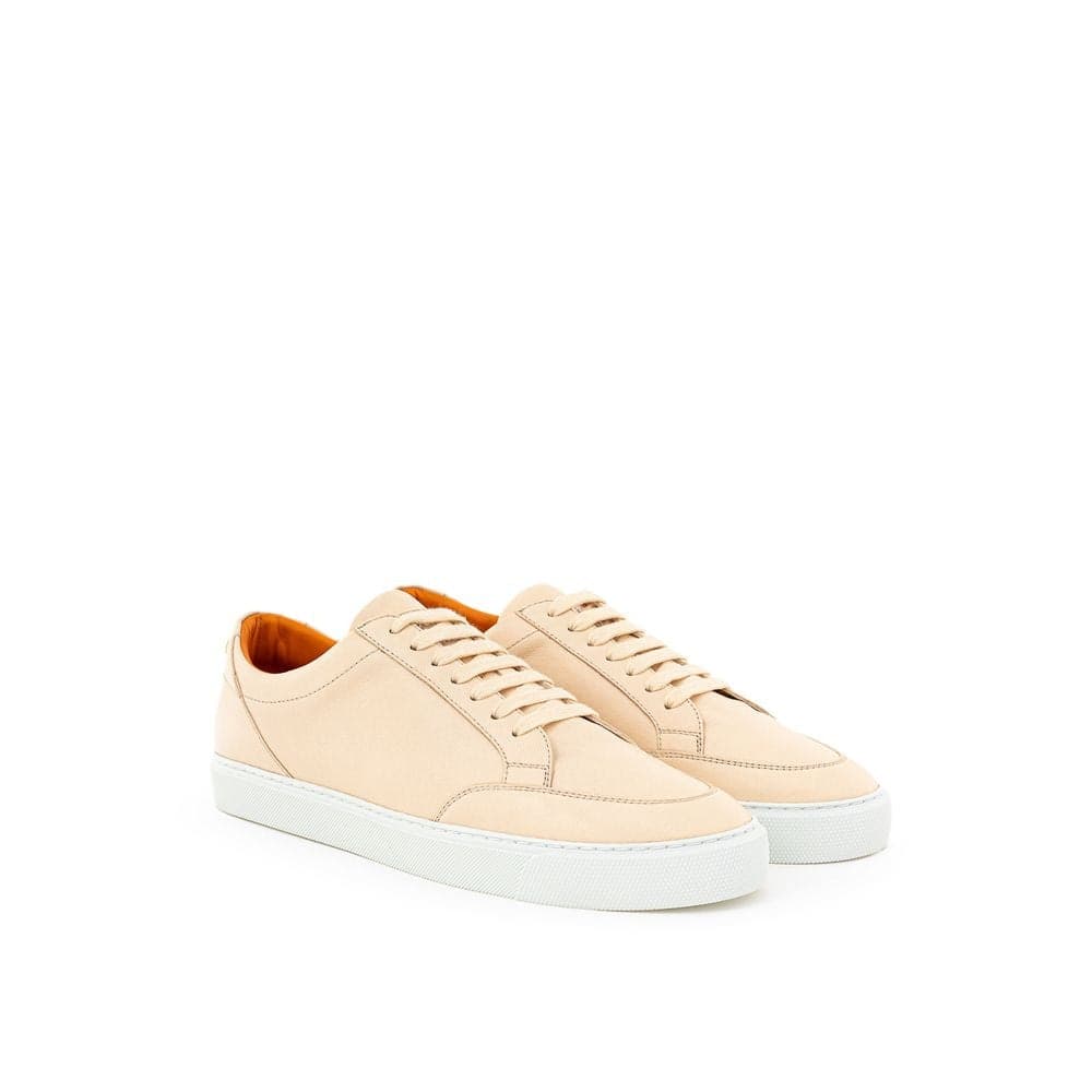 Burberry Pink Leather Low Top Sneakers - 2
