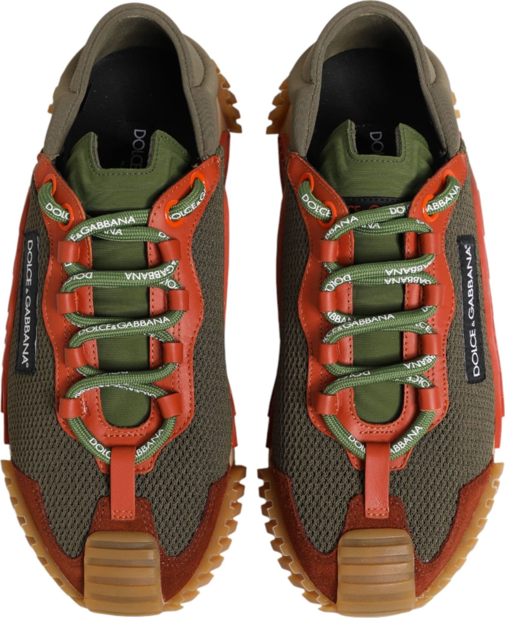 Dolce & Gabbana Multicolor Lace Up Low Top NS1 Sneakers Shoes - 2