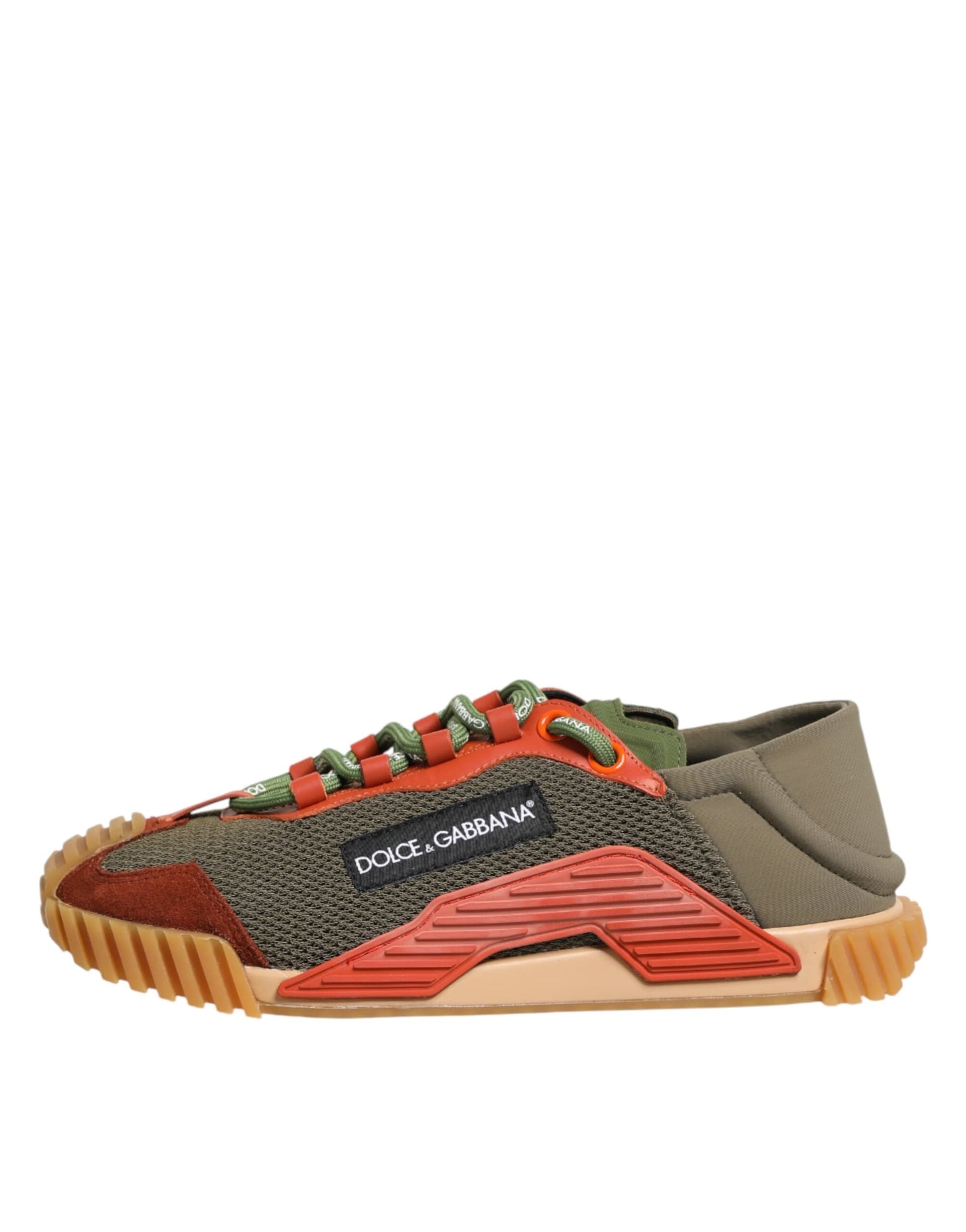 Dolce & Gabbana Multicolor Lace Up Low Top NS1 Sneakers Shoes - 6