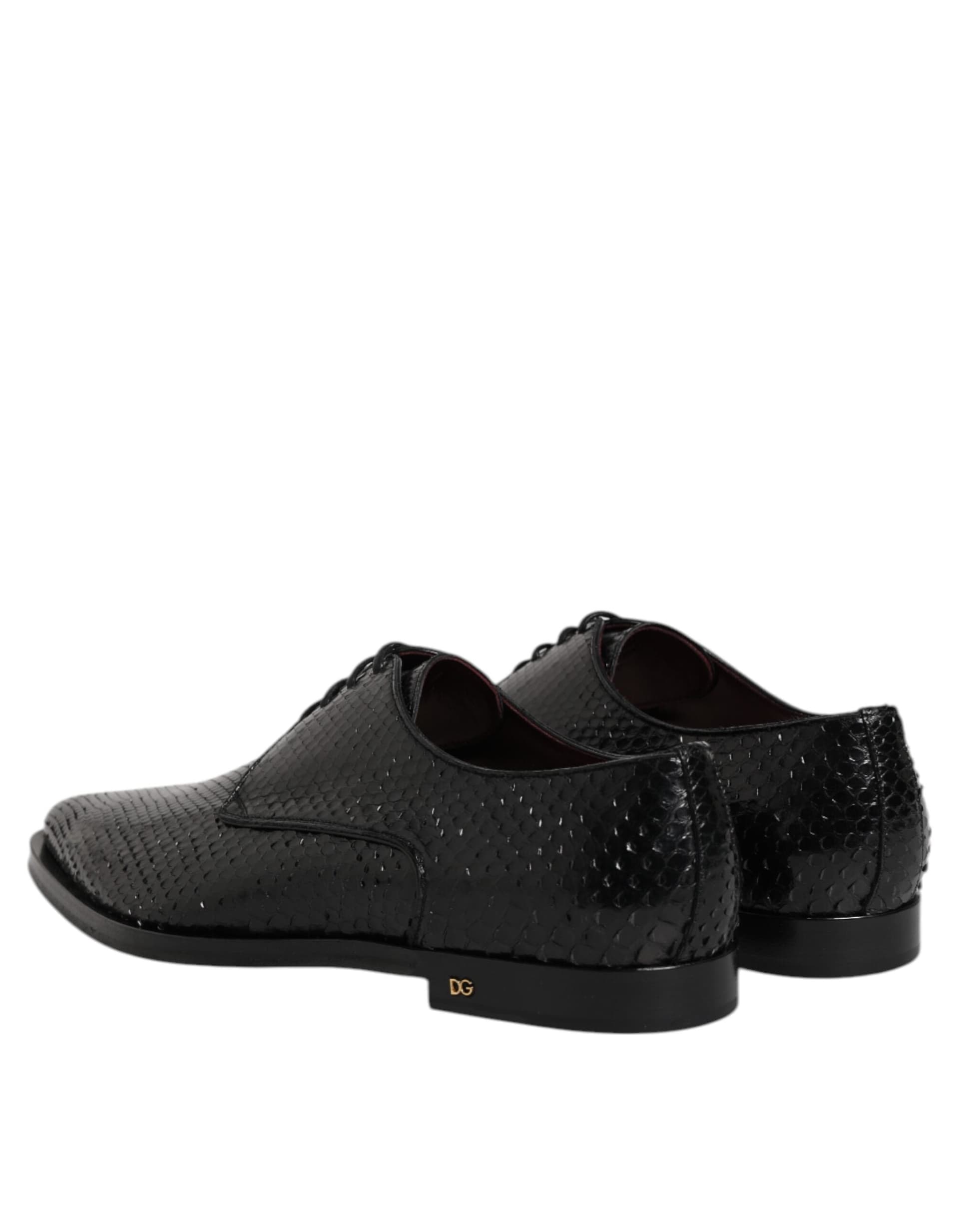 Dolce & Gabbana Black Leather Lace Up Dress Men Derby Shoes - 4