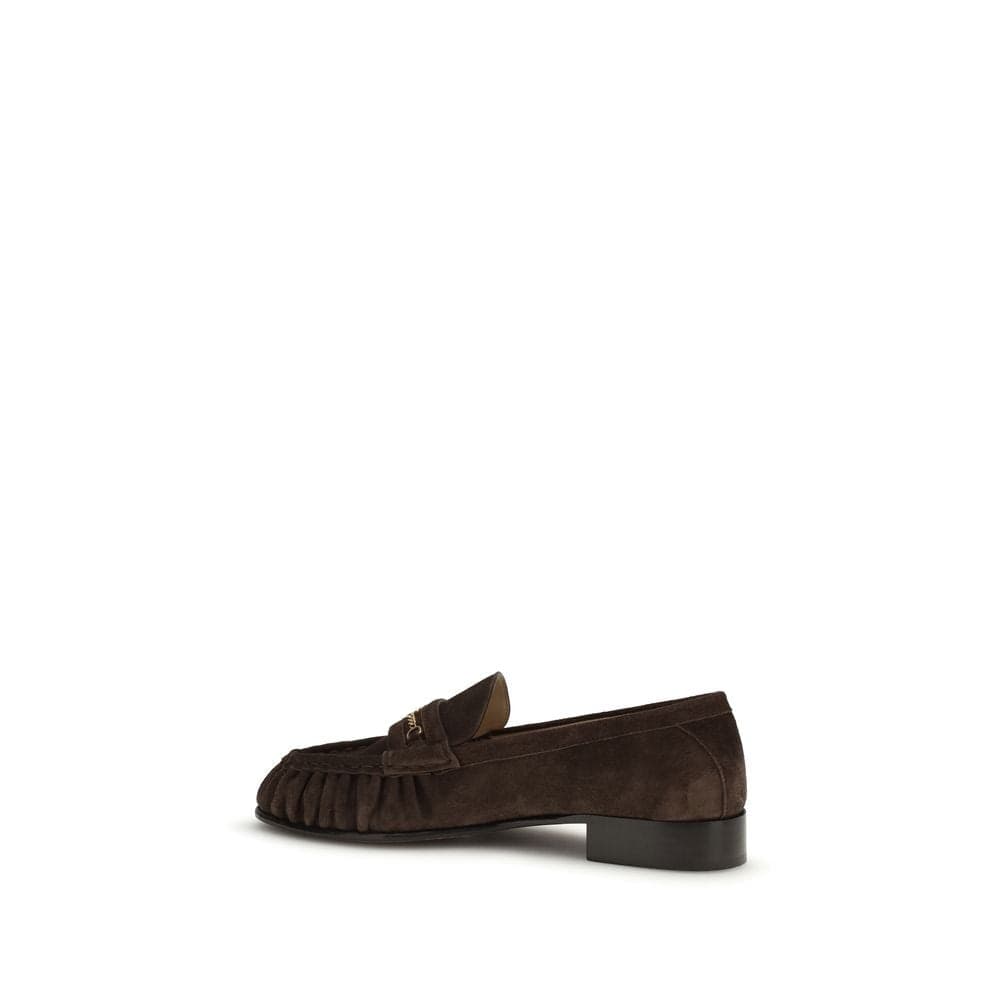Valentino Garavani Brown Calf Leather Bos Taurus Slip-On Loafers - 3