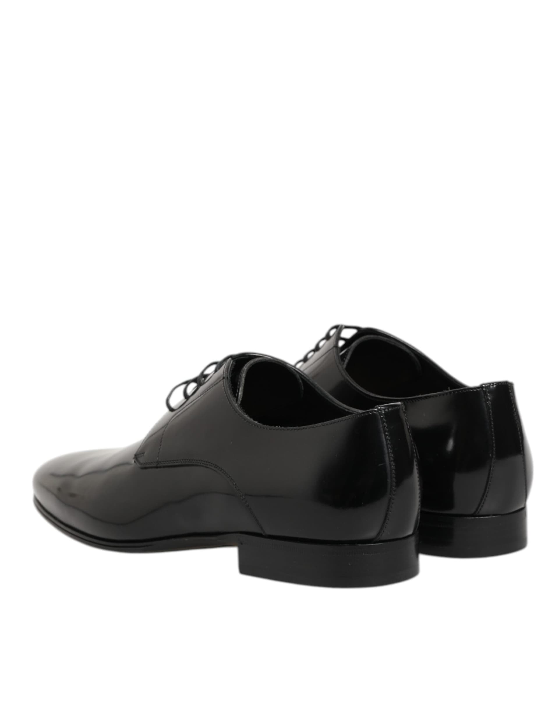 Dolce & Gabbana Black Calfskin Leather Derby Men Dress Shoes - 4