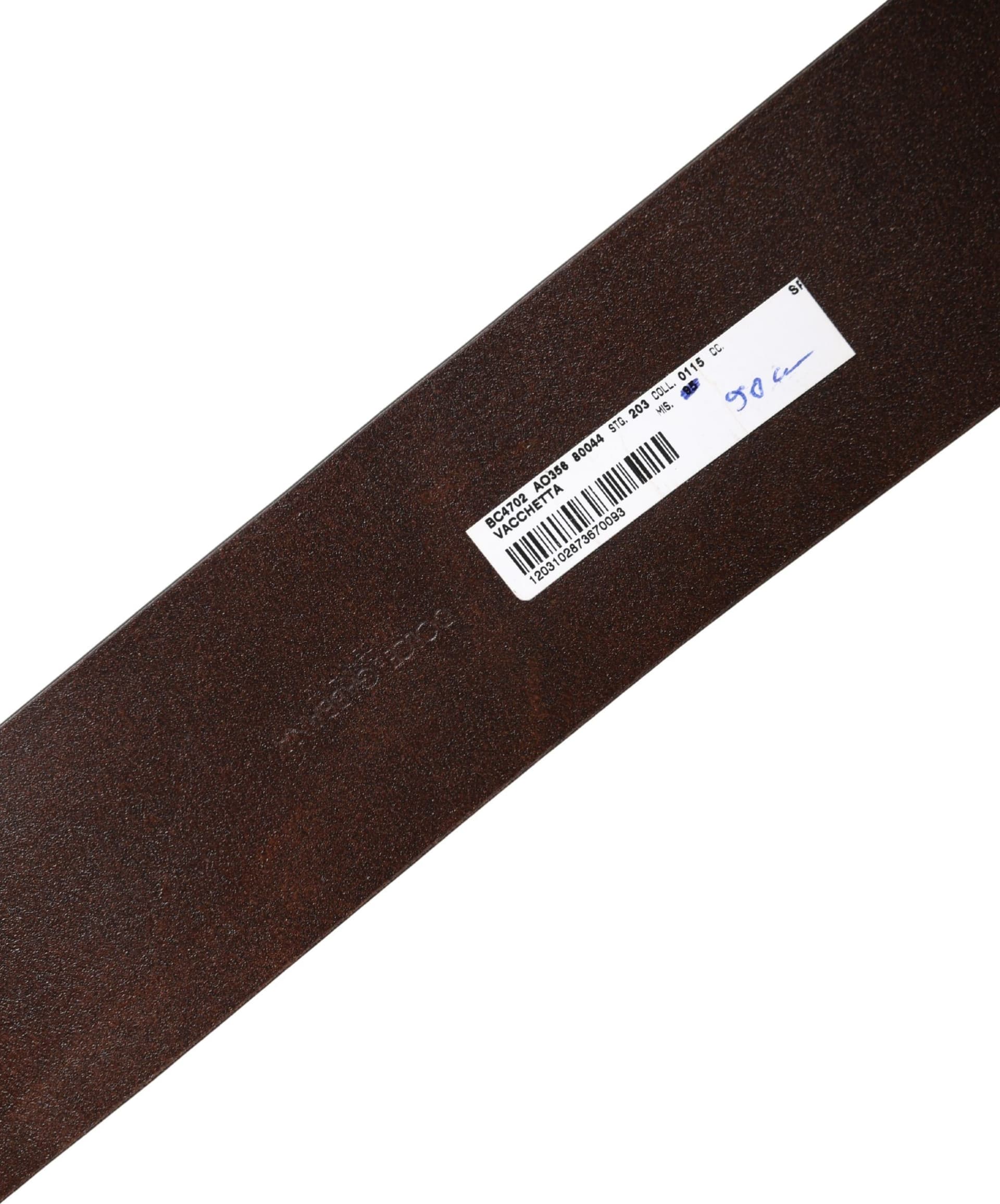 Dolce & Gabbana Brown Leather Wide Waist Metal Round Belt - 6