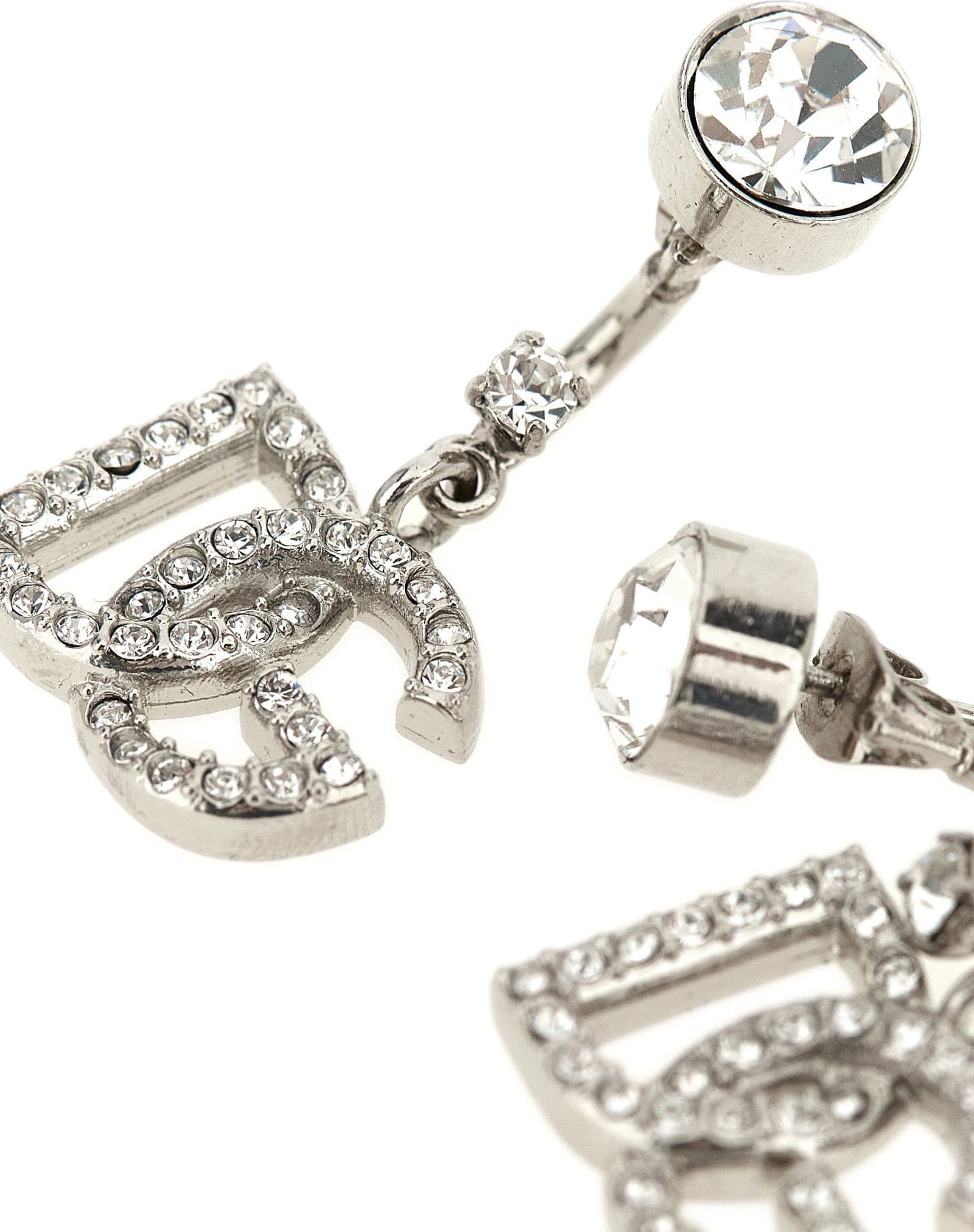Dolce & Gabbana Silver Brass Earrings - 2
