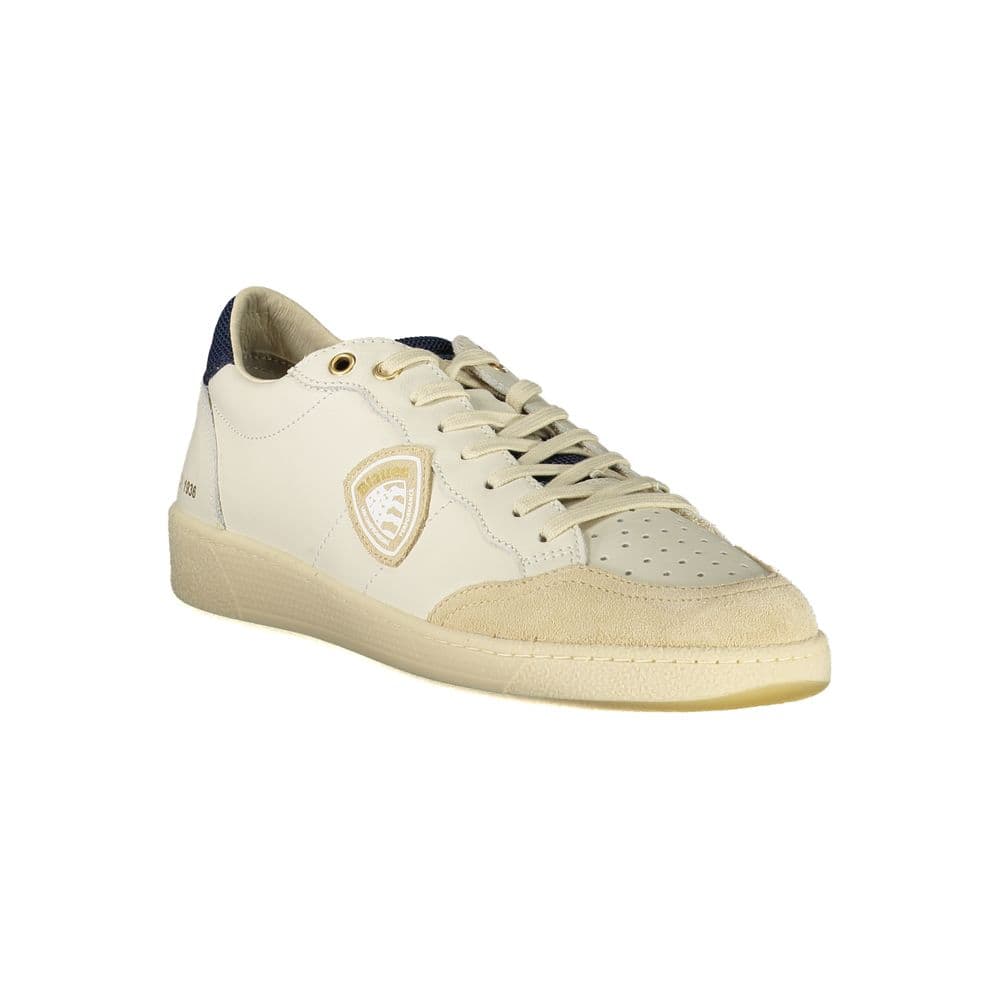 Blauer White Polyurethane Men Sneaker - 2