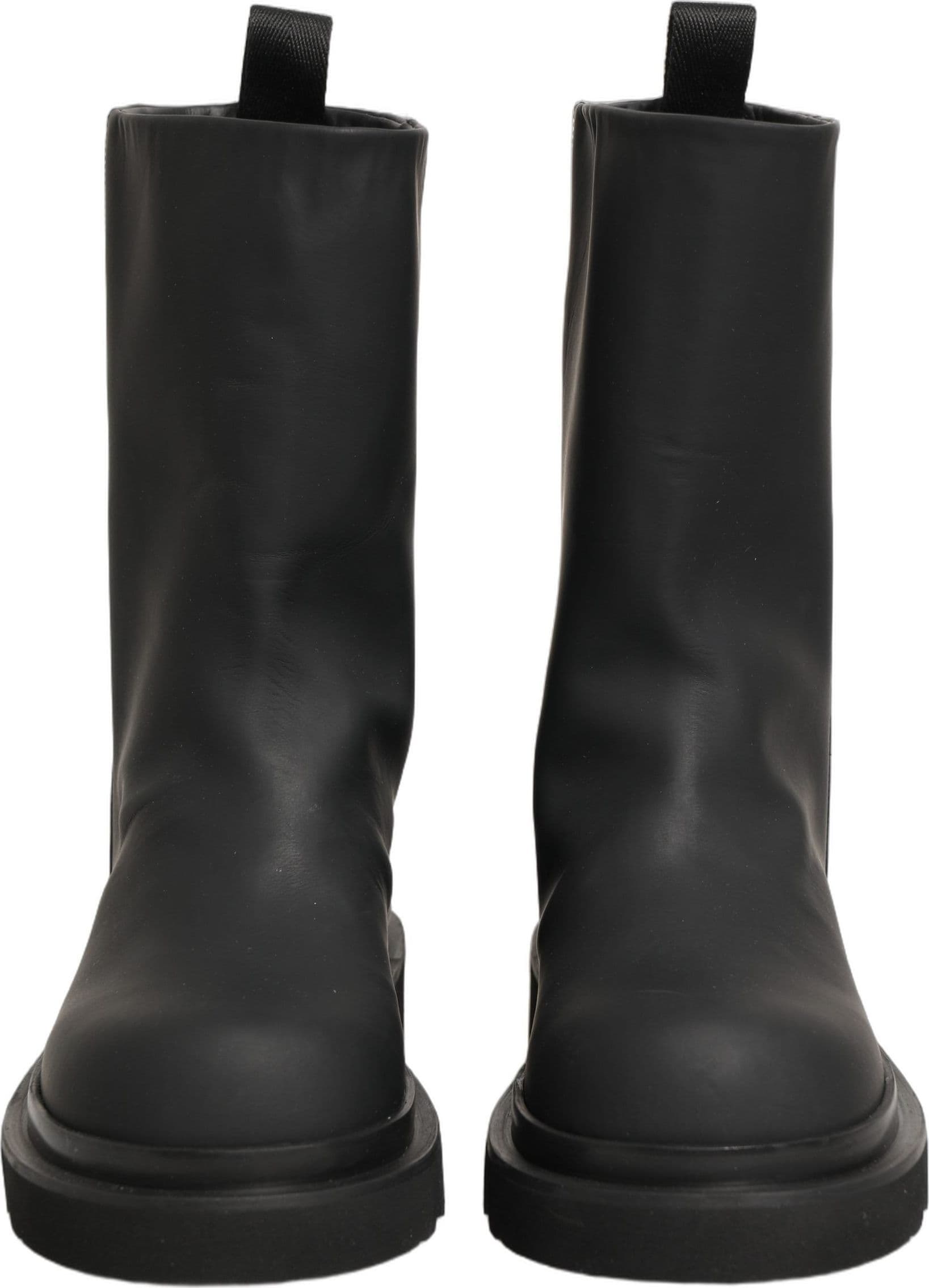 Dolce & Gabbana Black Leather Mid Calf Chunky Men Boots Shoes - 2