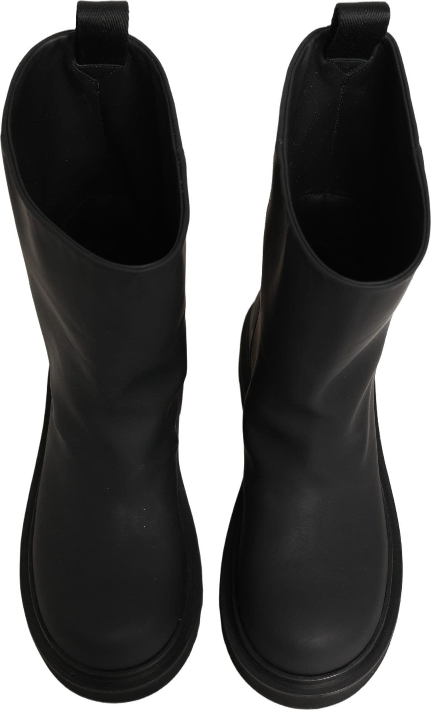 Dolce & Gabbana Black Leather Mid Calf Chunky Men Boots Shoes - 3
