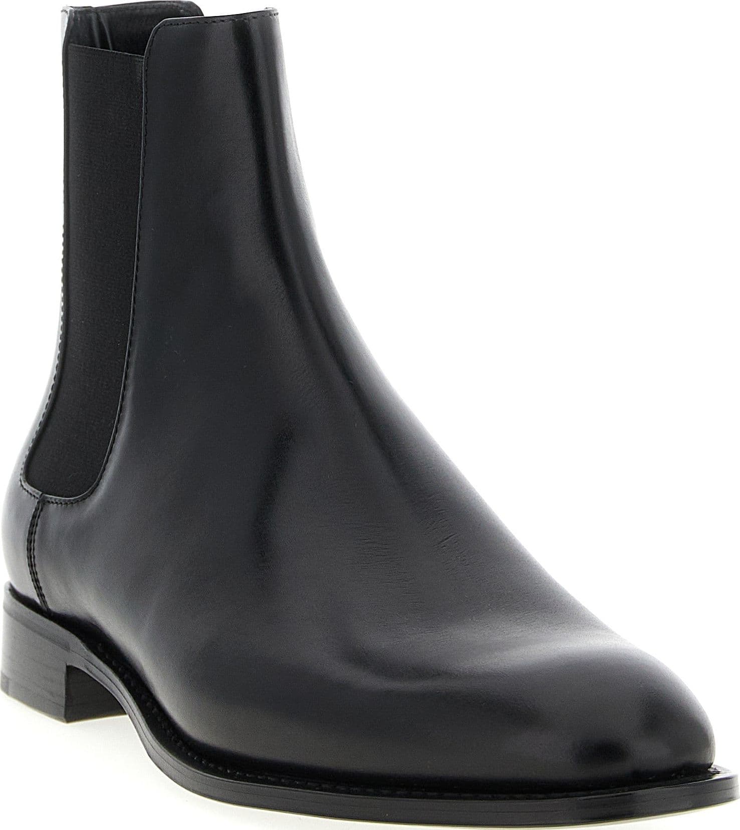 Saint Laurent Black Calfskin Chelsea Boots - 2