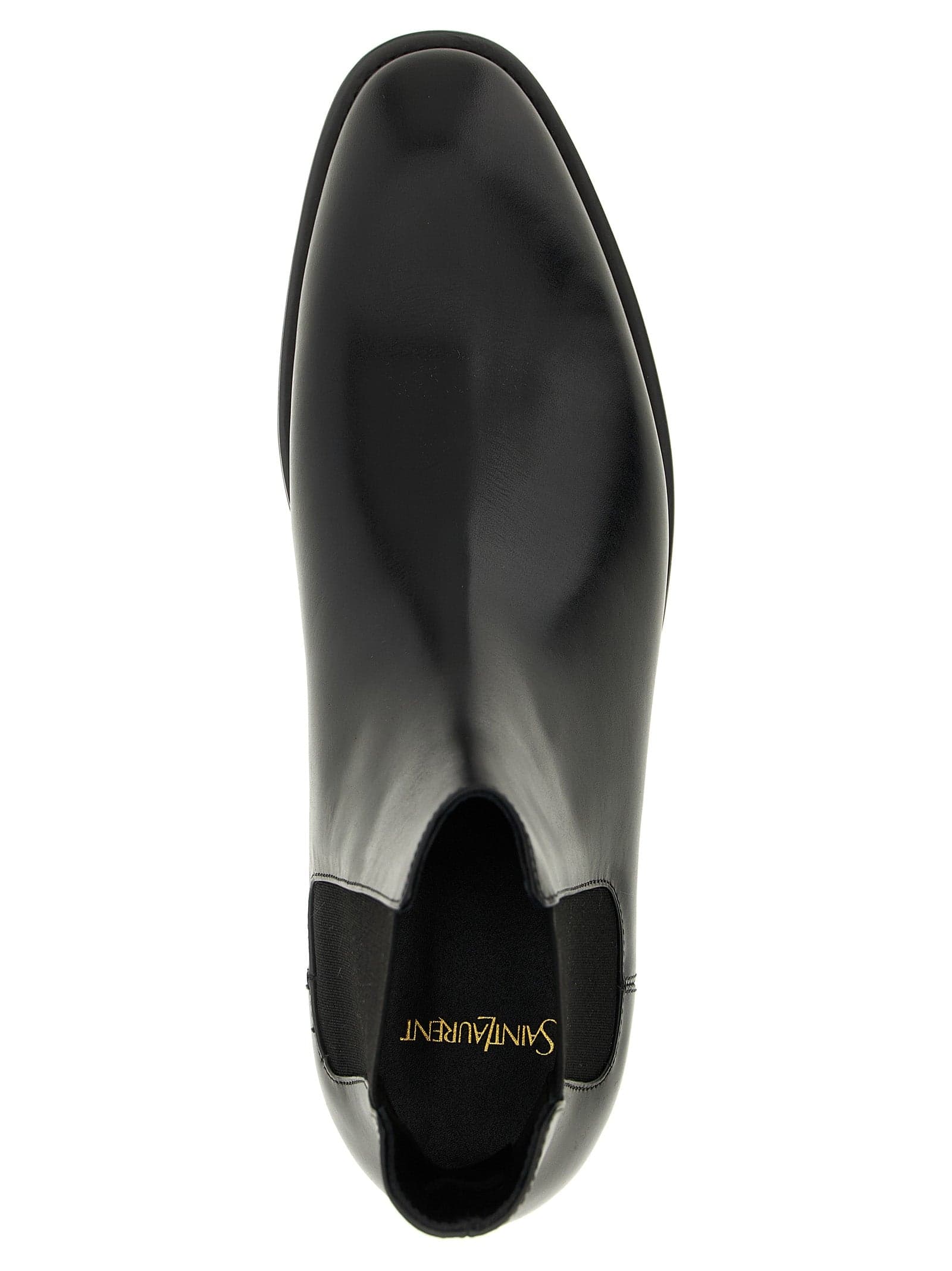 Saint Laurent Black Calfskin Chelsea Boots - 4