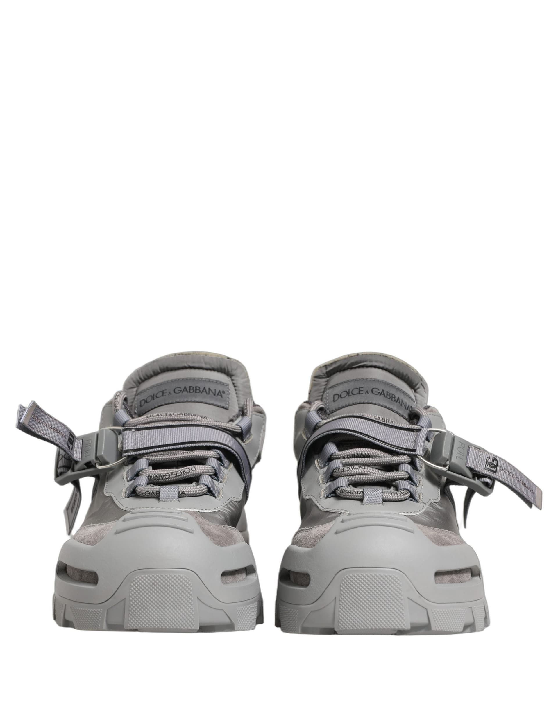 Dolce & Gabbana Gray Airmaster Panelled Low Top Men Sneakers Shoes - 2