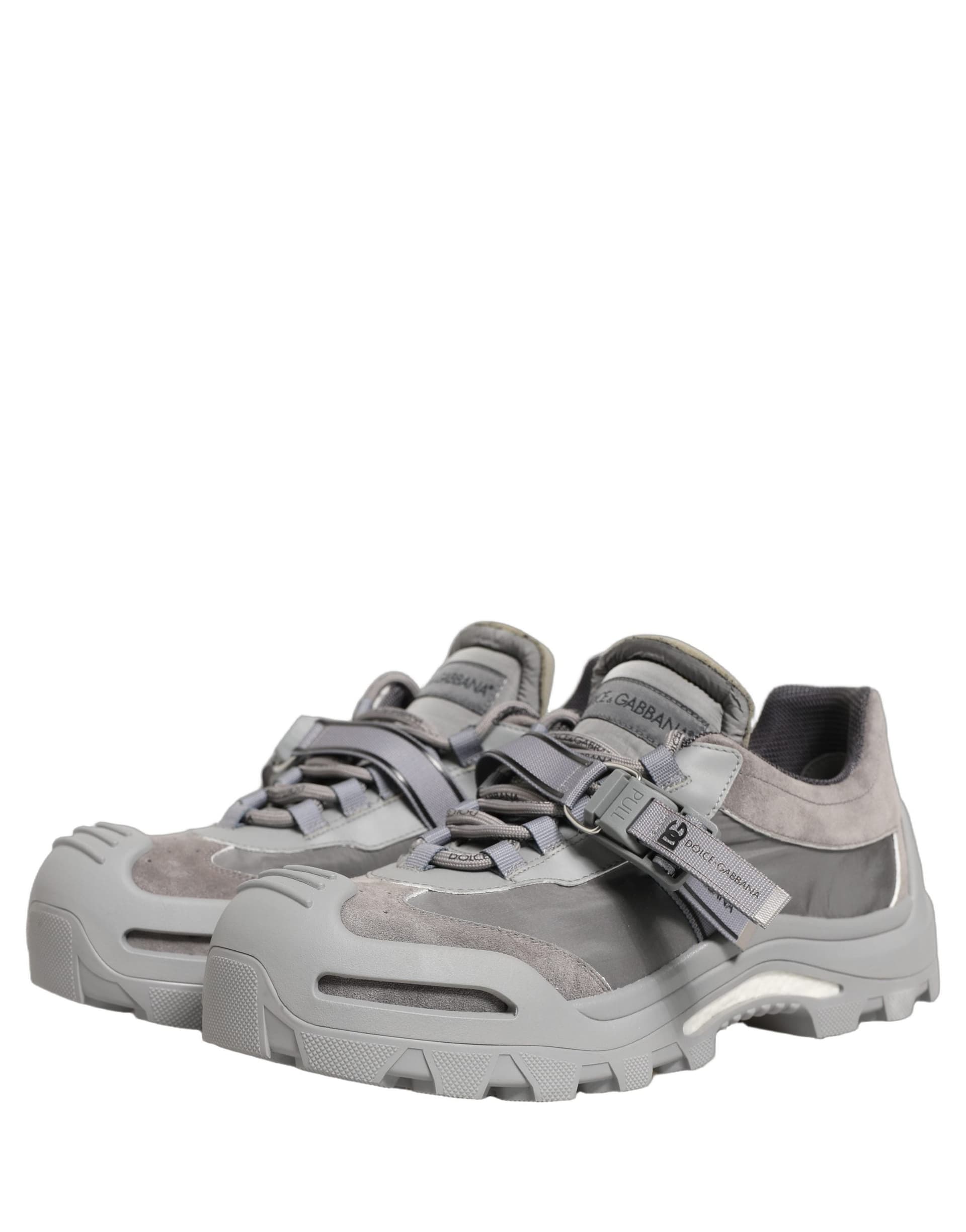 Dolce & Gabbana Gray Airmaster Panelled Low Top Men Sneakers Shoes - 4