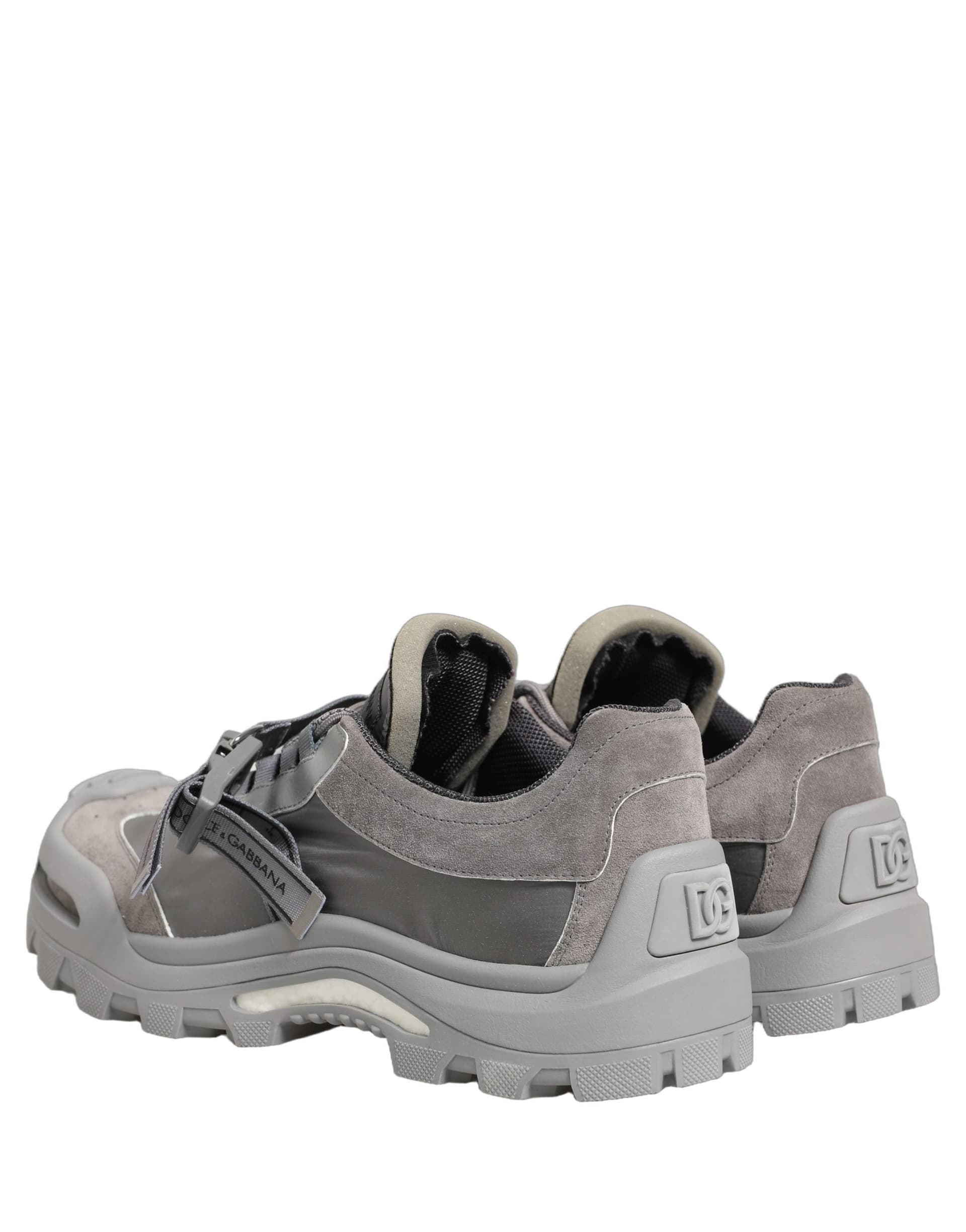 Dolce & Gabbana Gray Airmaster Panelled Low Top Men Sneakers Shoes - 5