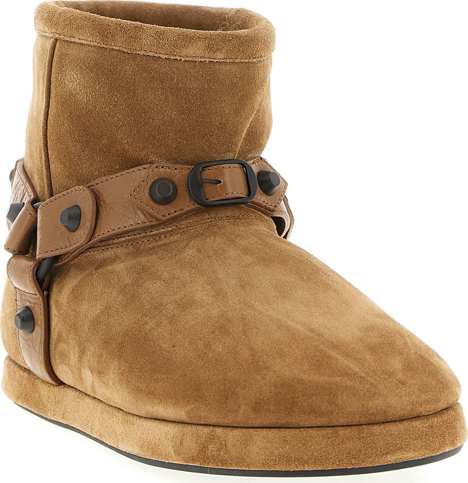 Balenciaga Beige Calfskin Ankle Boots - 2