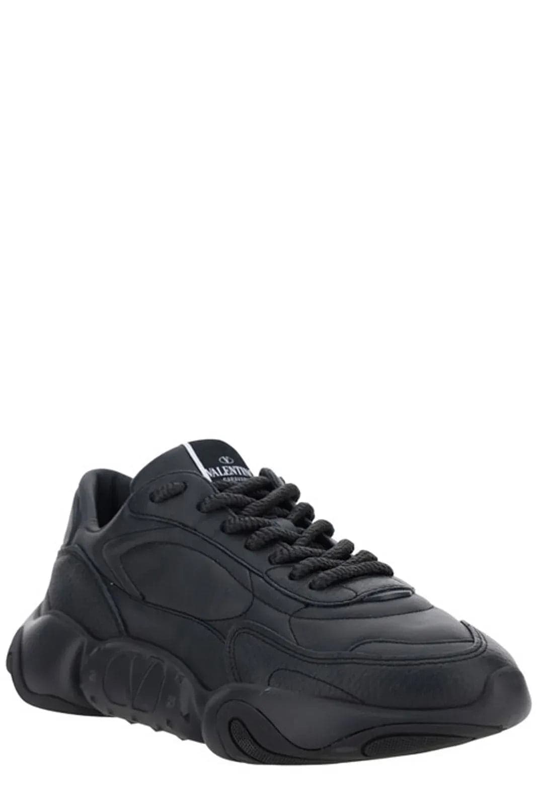 Valentino Garavani Black Calf Leather Garavani Sneakers - 2