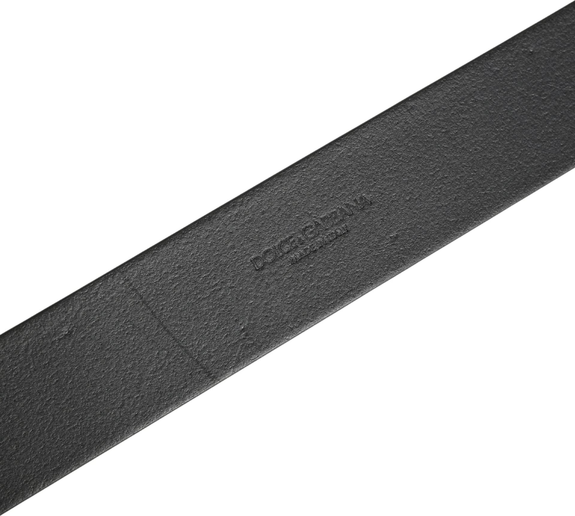 Dolce & Gabbana Men Black Classic Leather Metal Buckle Belt - 7