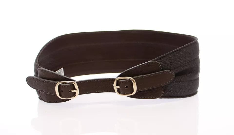 Dolce & Gabbana Brown D&G Leather Linnen Logo Belt - 5