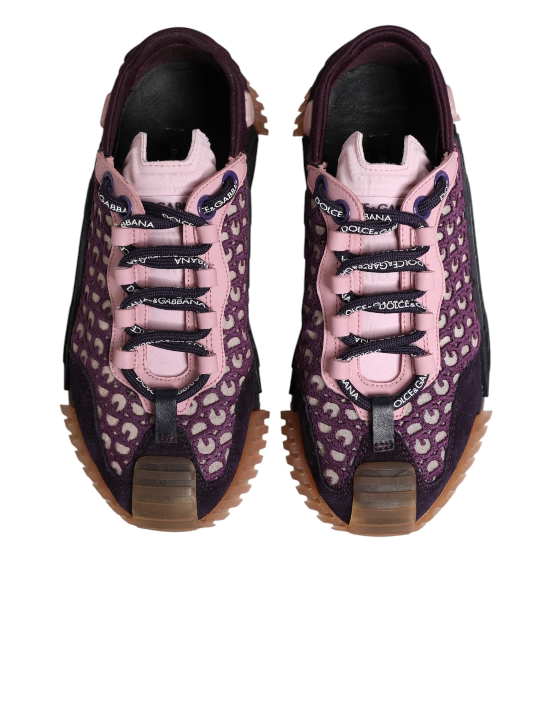 Dolce & Gabbana Multicolor Logo Low Top NS1 Sneakers Shoes - 2