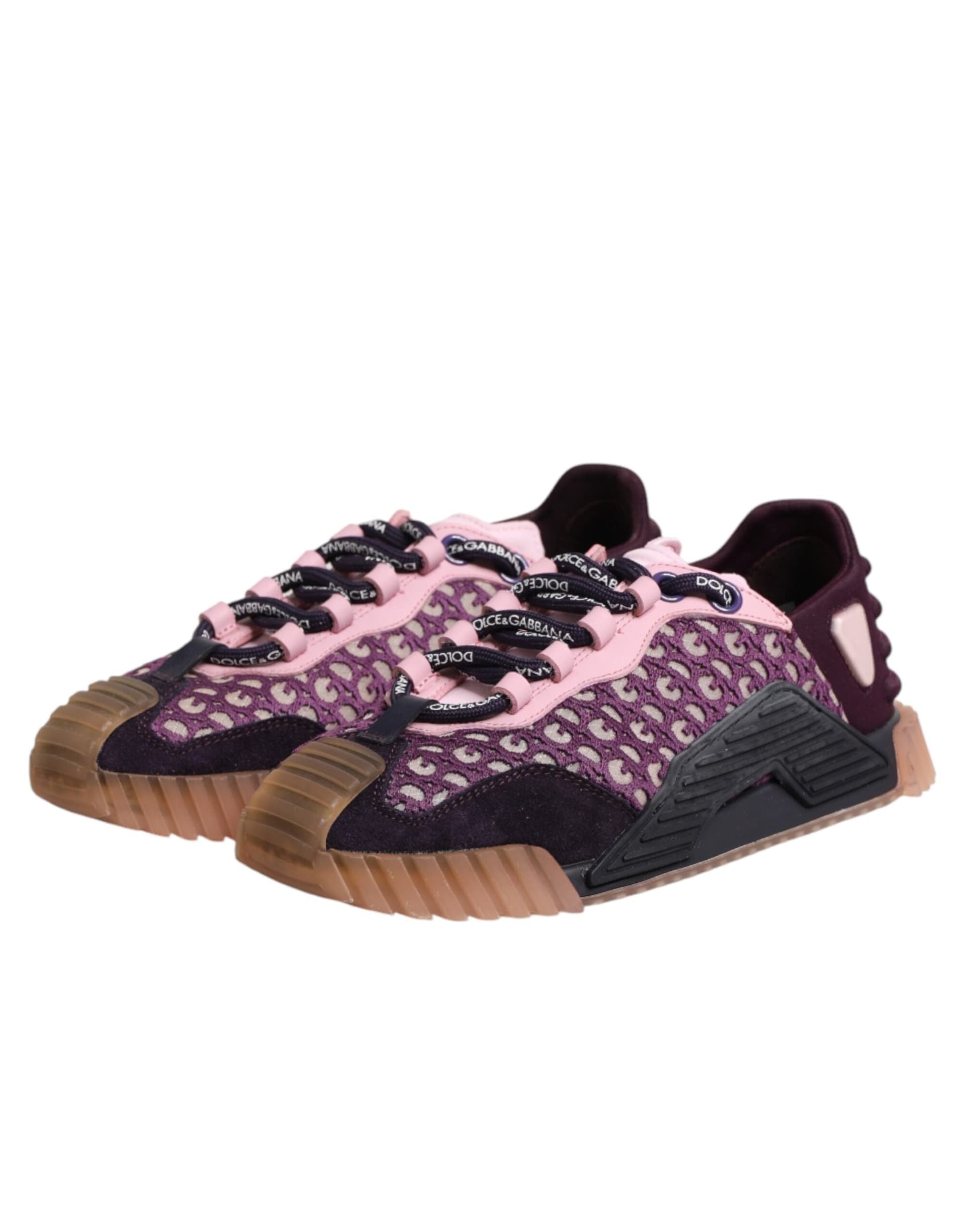 Dolce & Gabbana Multicolor Logo Low Top NS1 Sneakers Shoes - 3