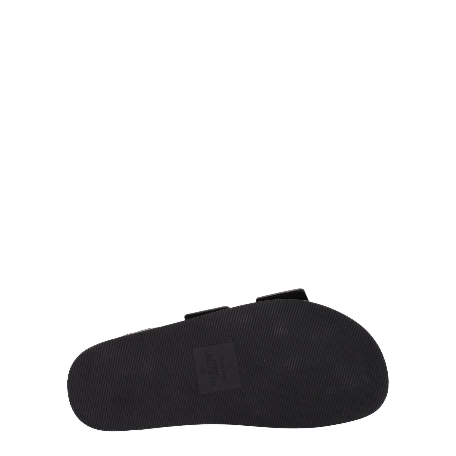Valentino Garavani Black Leather Slippers - 5