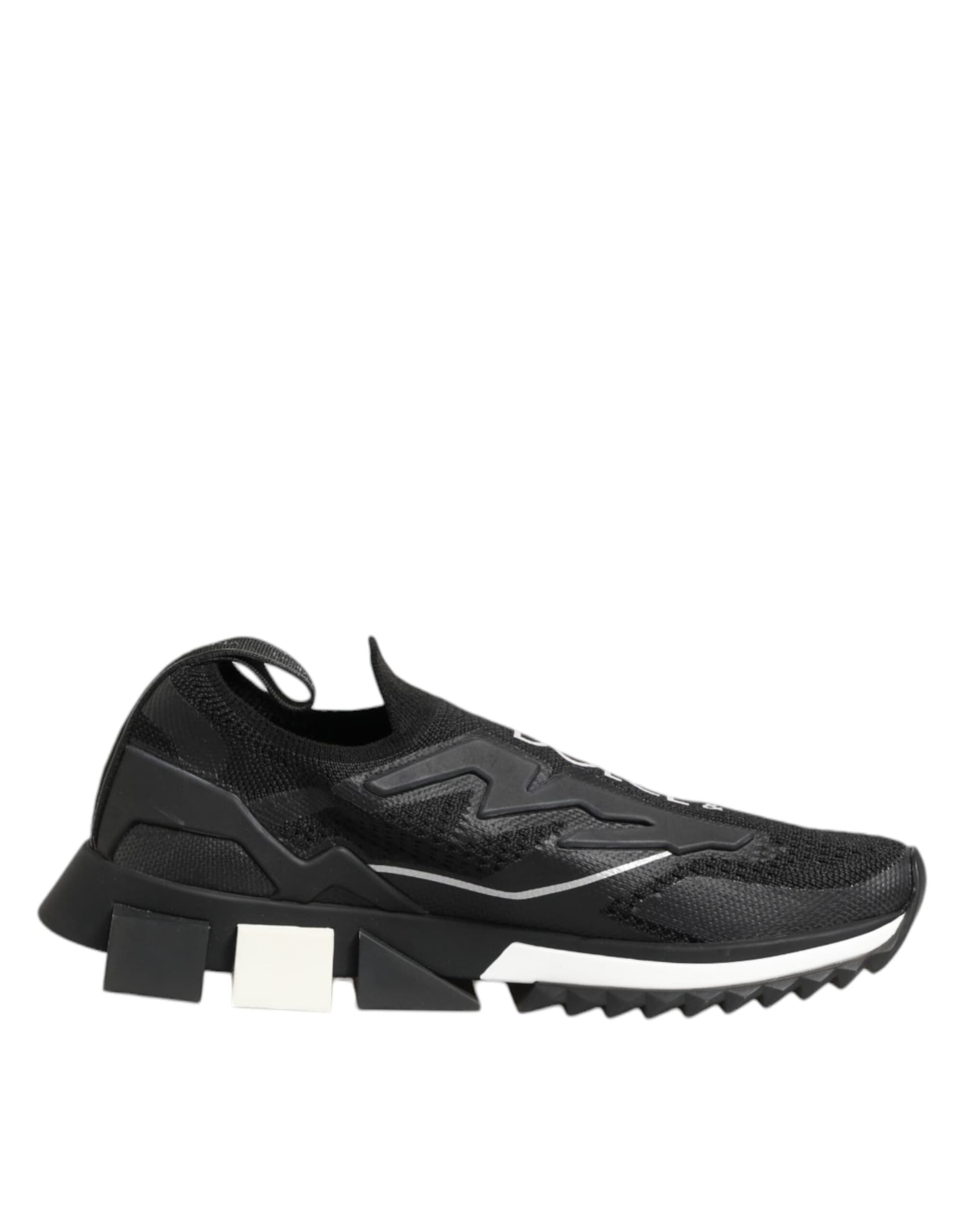 Dolce & Gabbana Black SORRENTO Sport Stretch Sneakers Shoes - 6