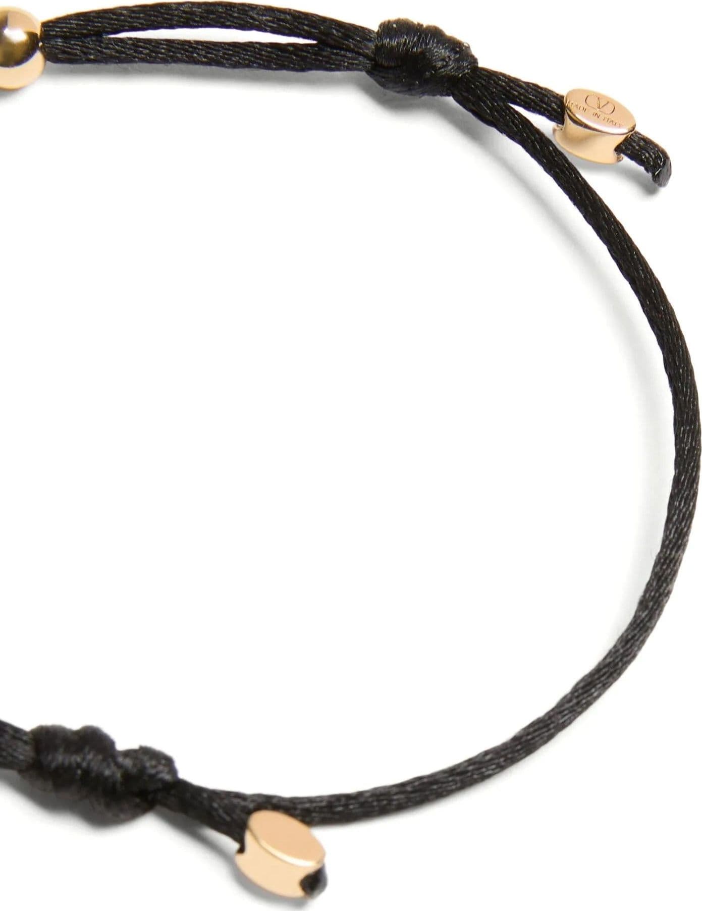 Valentino Garavani Black Polyester Bracelet - 4