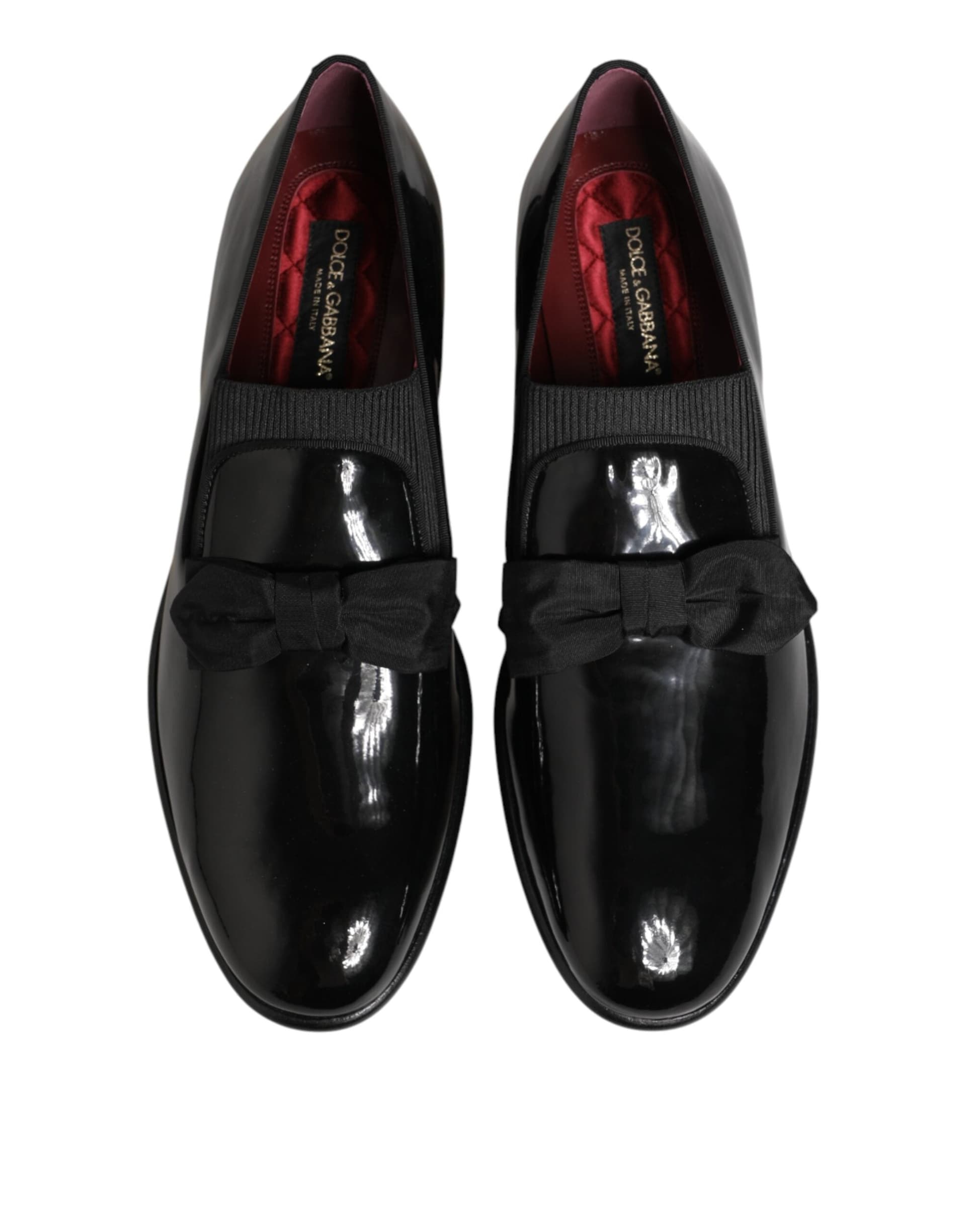 Dolce & Gabbana Black Leather Slip On Dress Men Loafers Shoes - 2