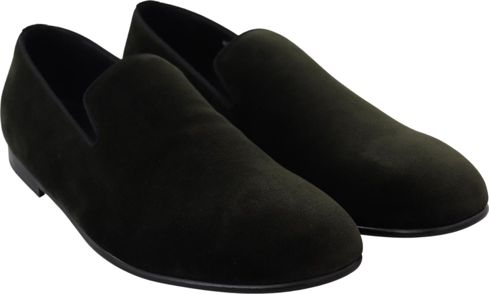 Dolce & Gabbana Green Velvet Slip On Mens Loafers Shoes - 4