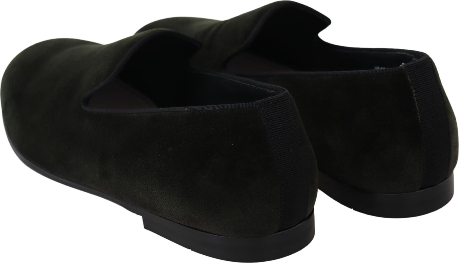 Dolce & Gabbana Green Velvet Slip On Mens Loafers Shoes - 5
