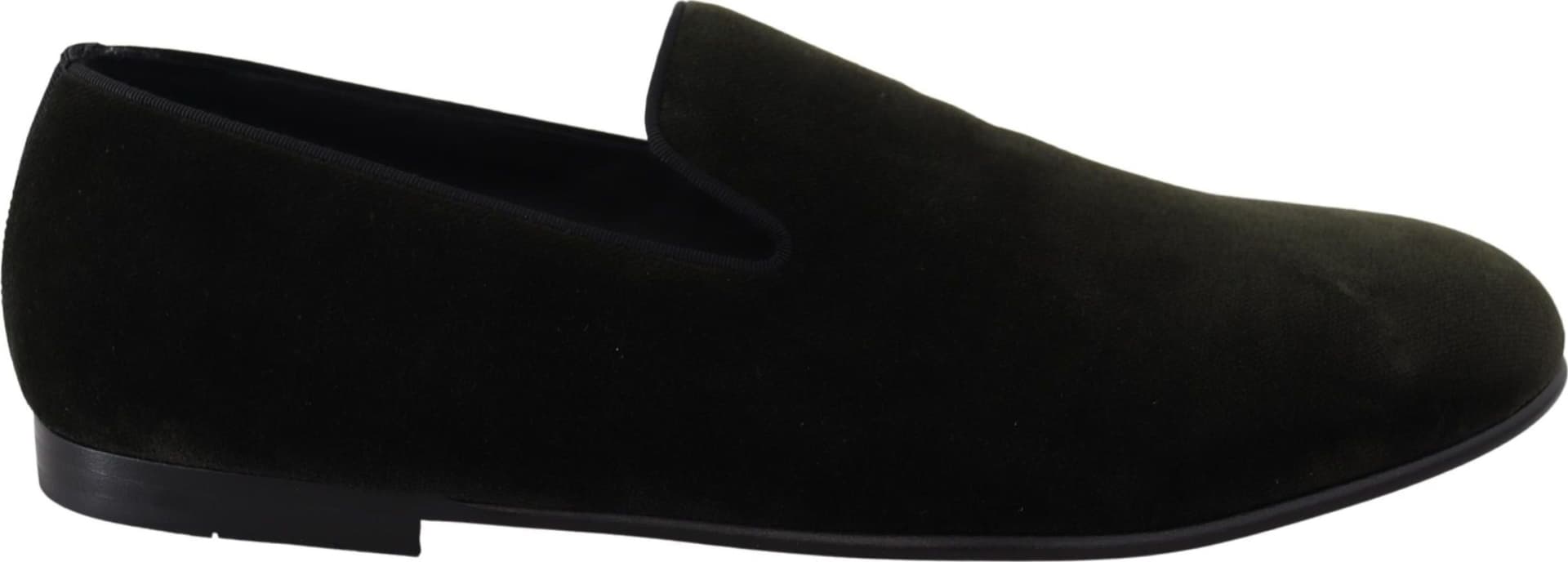 Dolce & Gabbana Green Velvet Slip On Mens Loafers Shoes - 6