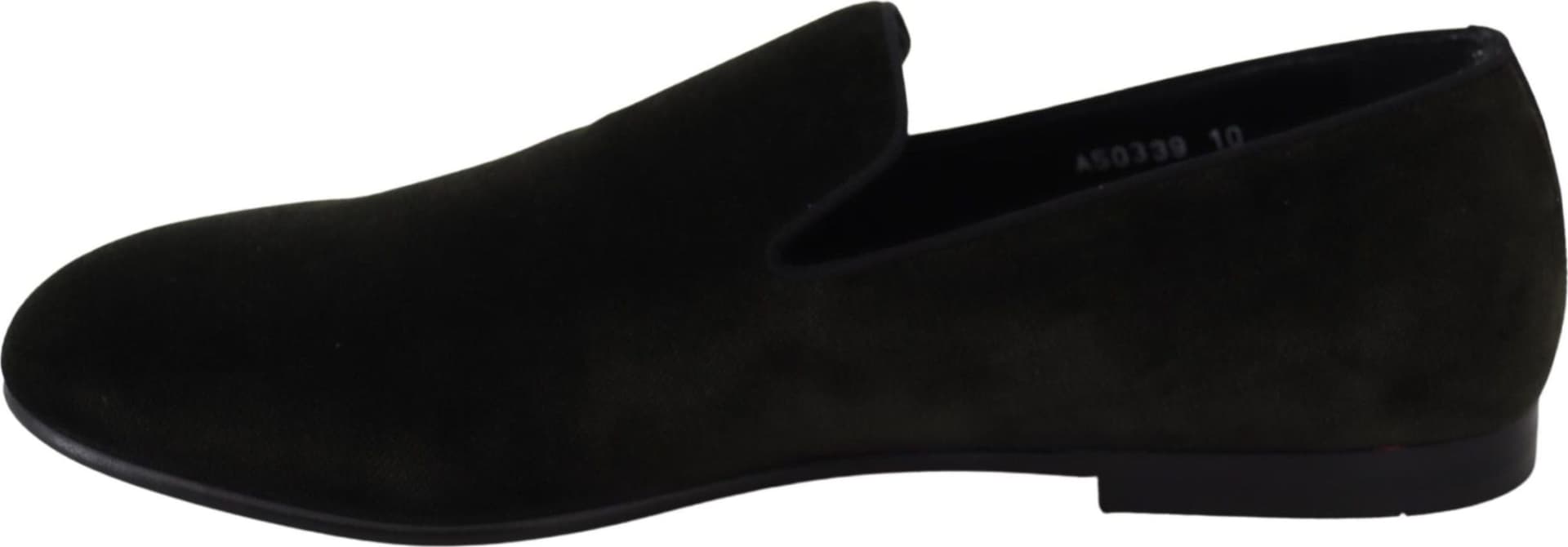 Dolce & Gabbana Green Velvet Slip On Mens Loafers Shoes - 7
